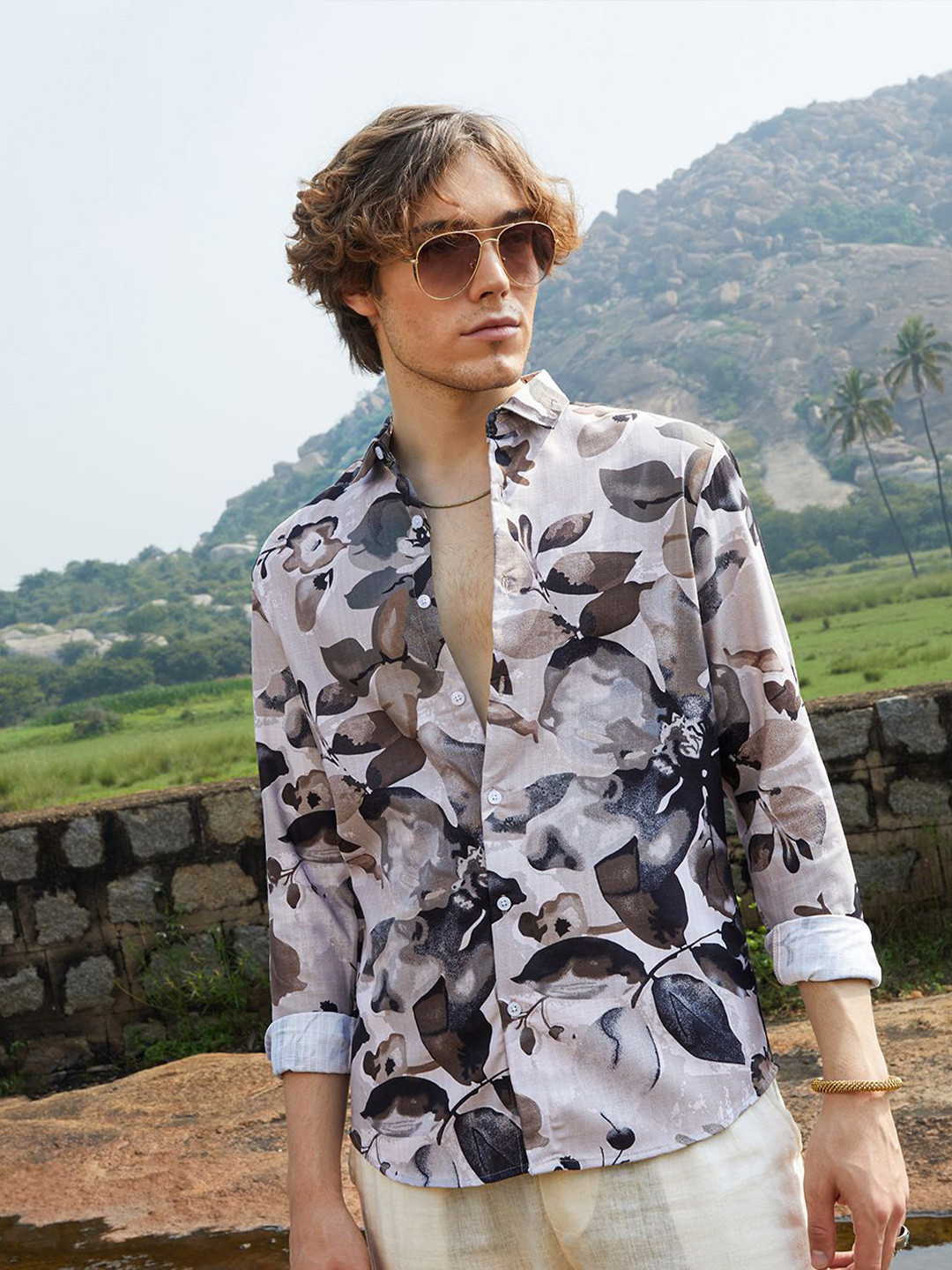 Campus Sutra Men Comfort Printed Casual Shirt