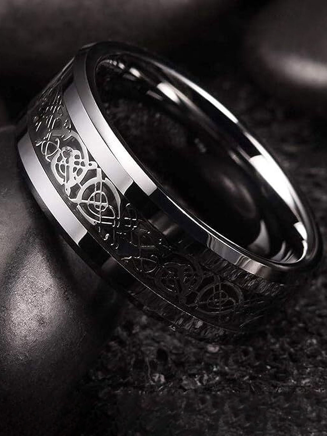 Lila Men Stainless Steel Thumb Valentine Finger Ring