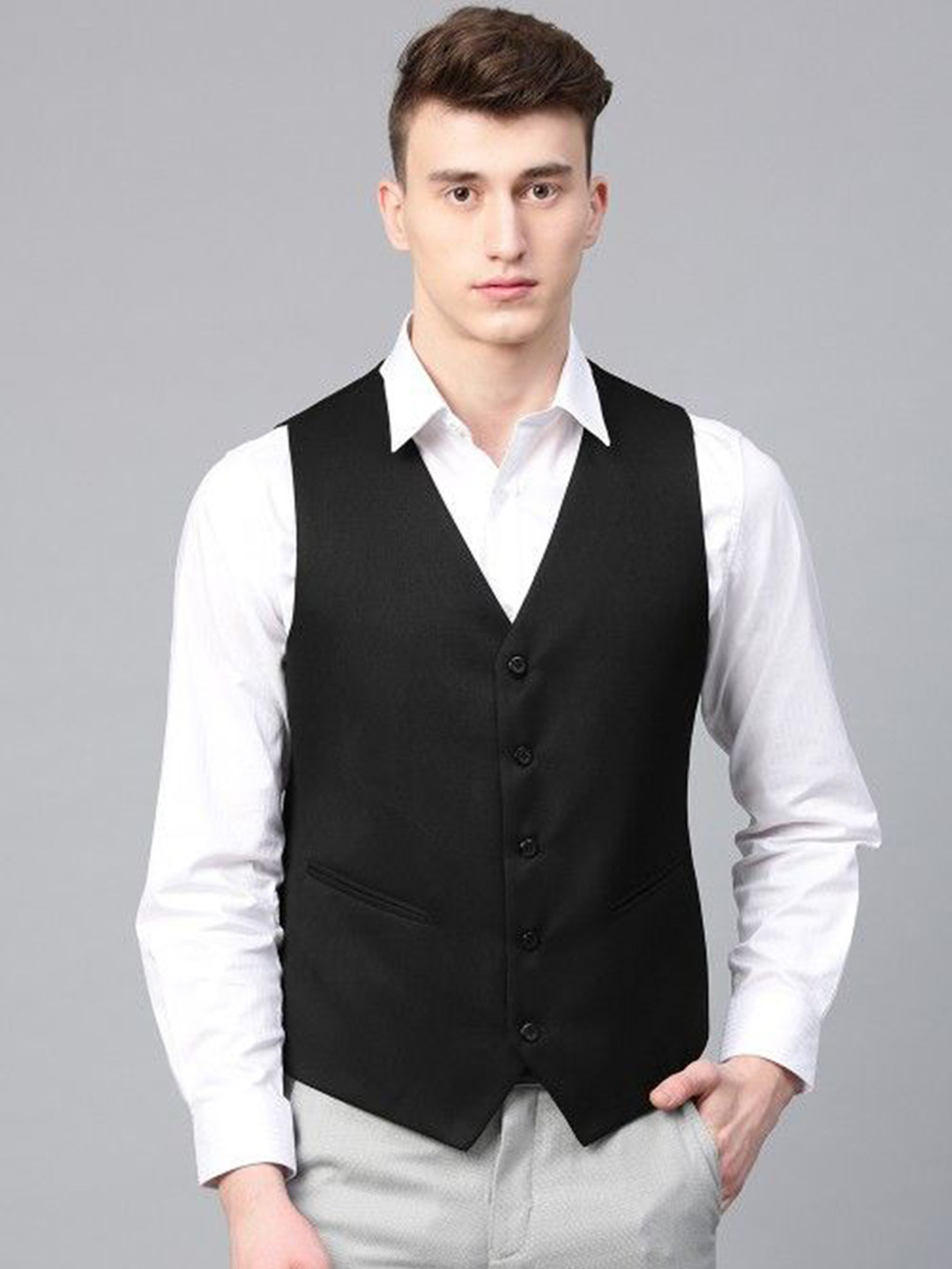 Swara Craft Slim Fit Formal Waistcoat