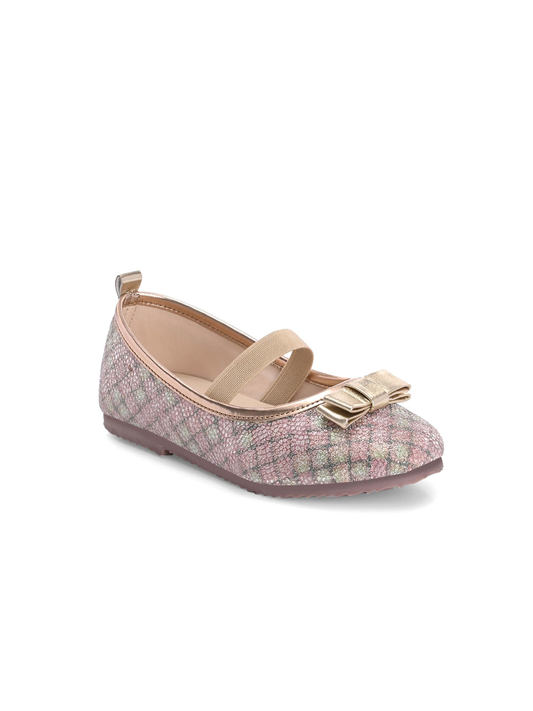 TUSKEY Girls Printed Slip-On Ballerinas