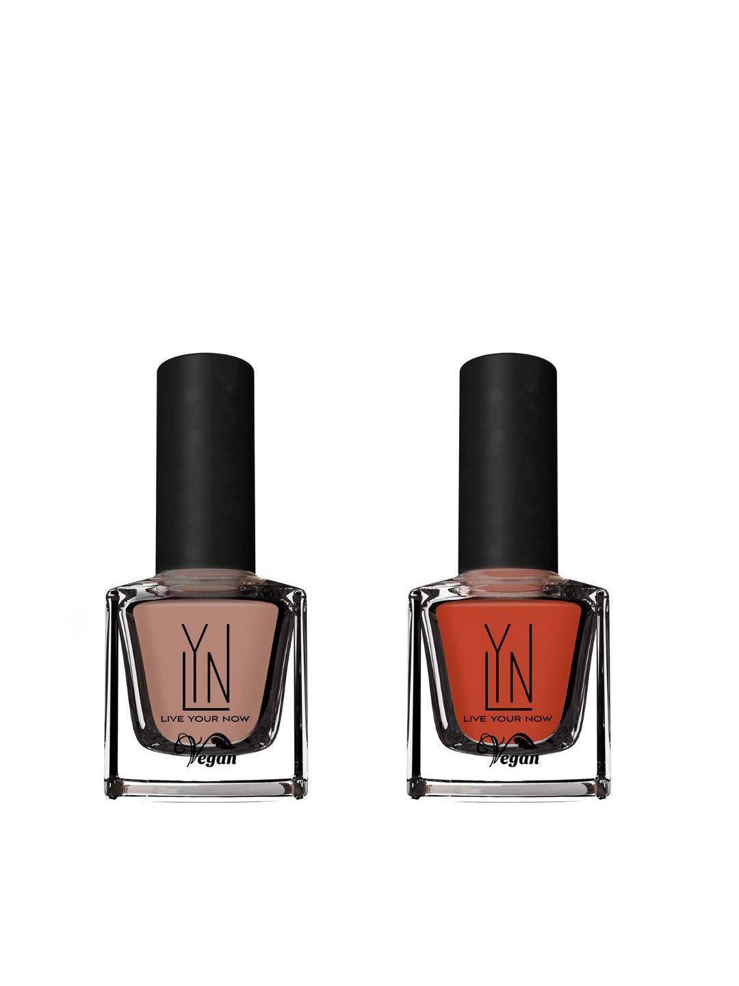 LYN LIVE YOUR NOW Set Of 2 Nail Polish - 8 ml Each- Iced Caramel Frappe & Country Cricket