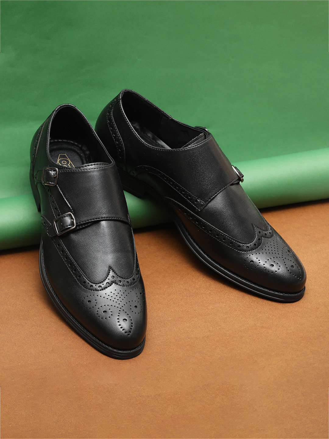 V8 by Ruosh Men Formal Monk Shoes with Buckle