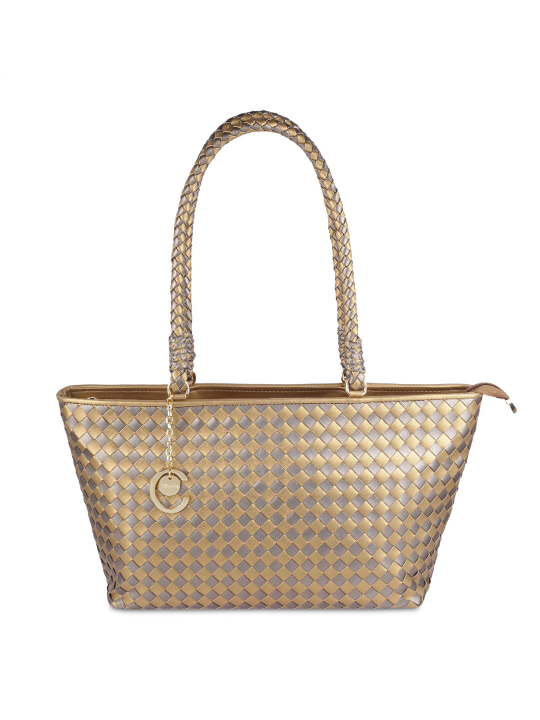 Cheemo Textured Structured Shoulder Bag