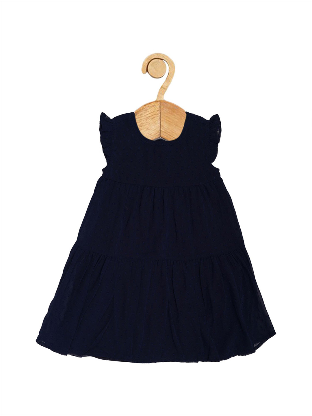 Creative Girls Flutter Sleeves Fit and Flare Dress