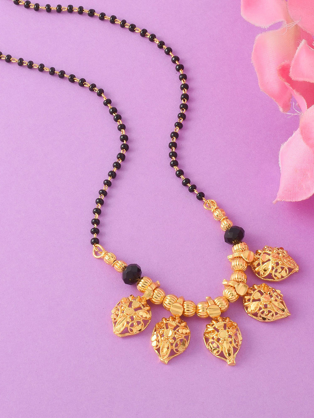 Memoir Gold-plated Artificial Beads Small And Sober Mangalsutra