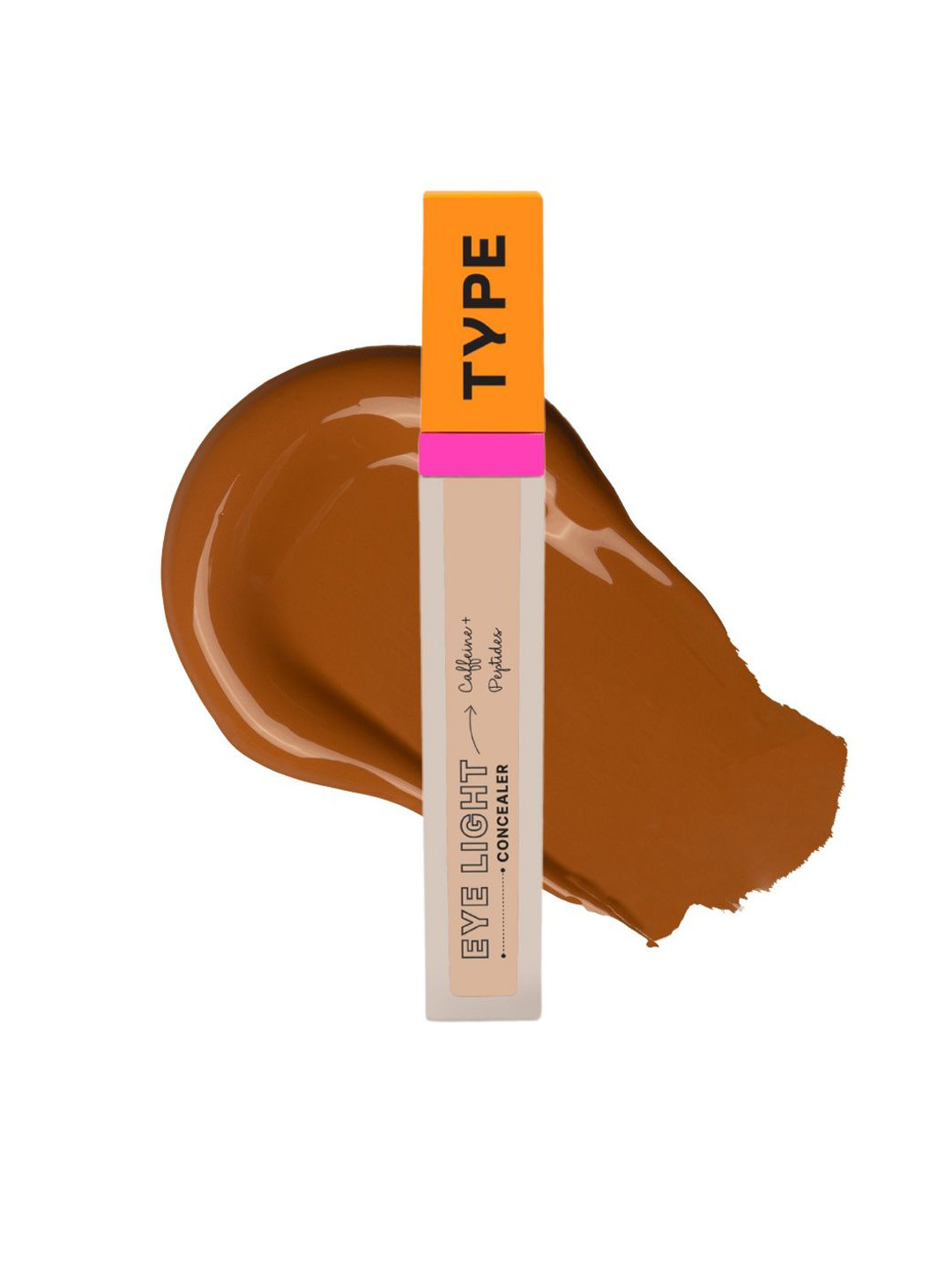 TYPE BEAUTY INC Eye Light Liquid Concealer With Peptides & Caffeine- 8ml -Brown Pecan - 45