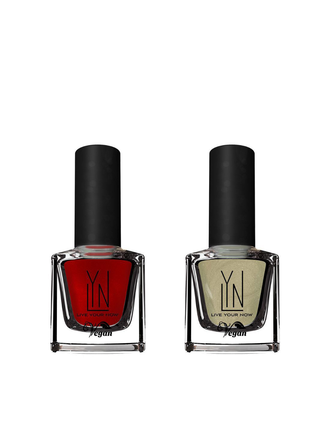LYN LIVE YOUR NOW Set Of 2 Nail Polish - 8 ml Each - I do & Red-Dy To Wed