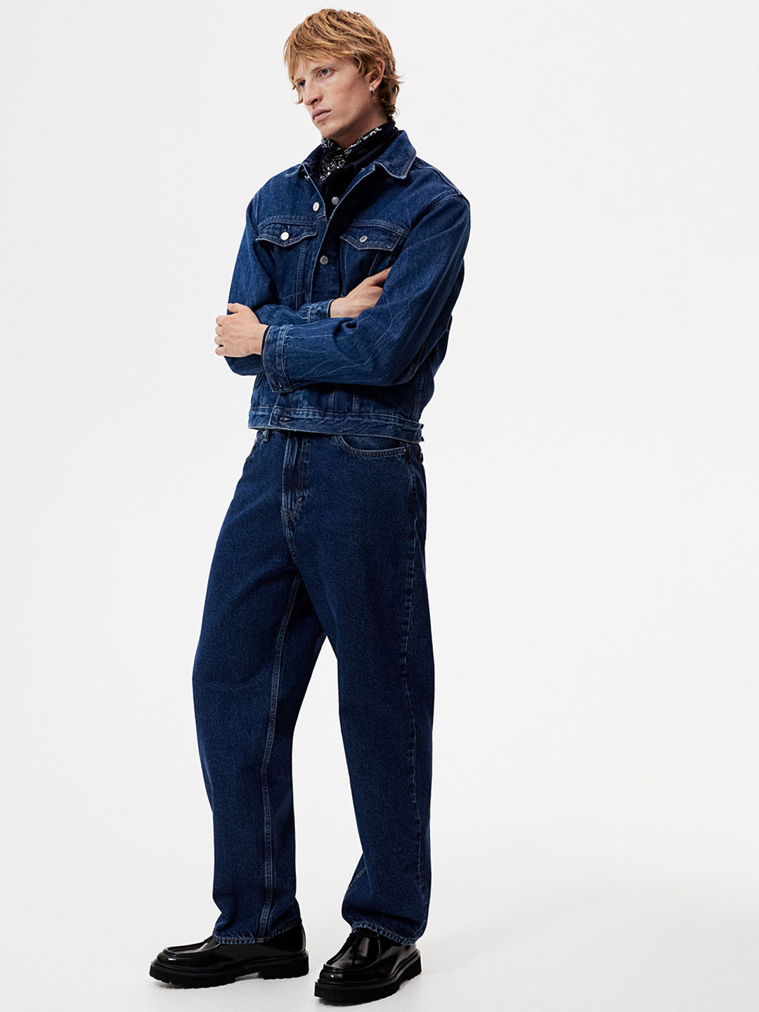 H&M Men Mid Rise Loose Jeans