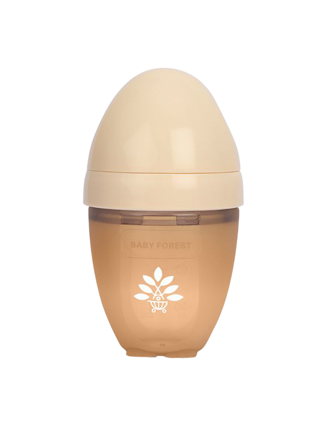 Baby Forest Kids Yellow & Brown Printed Feeding Bottle