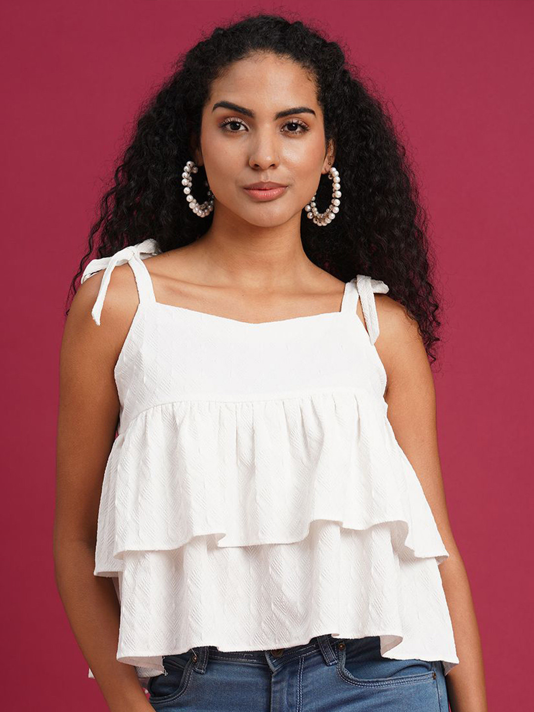 all about you Women  Layered Tiered Top