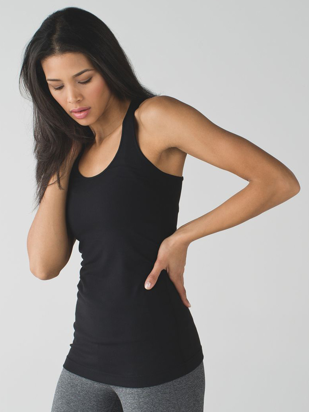 Ap'pulse Women Solid Racer Back Tshirt
