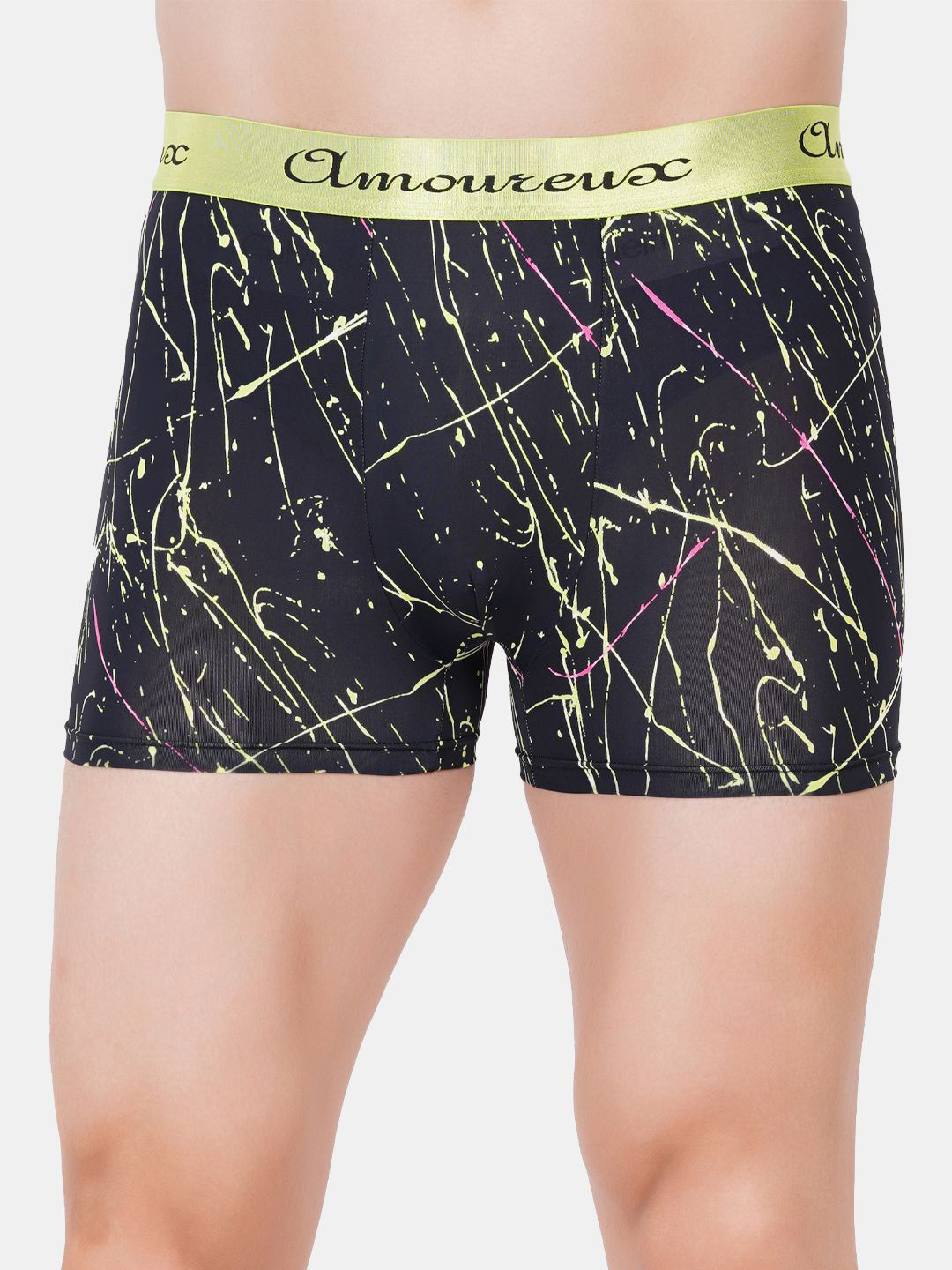 AMOUREUX Men Printed Trunks M02026_Grn