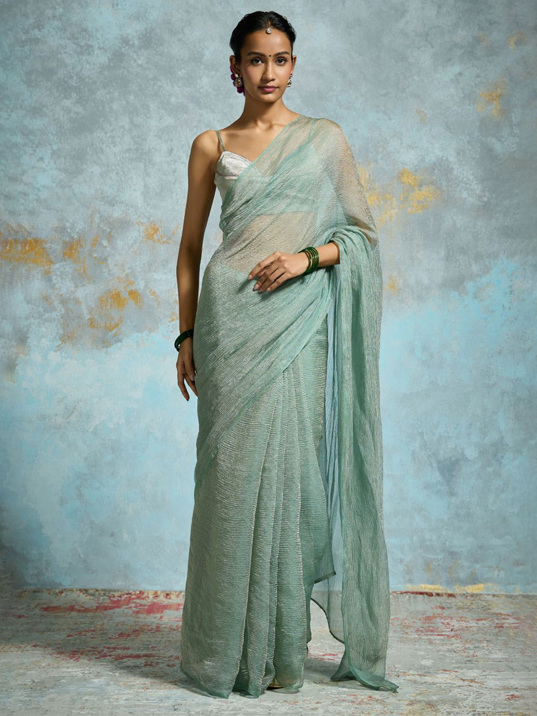 Dressfolk Chanderi Tissue Saree