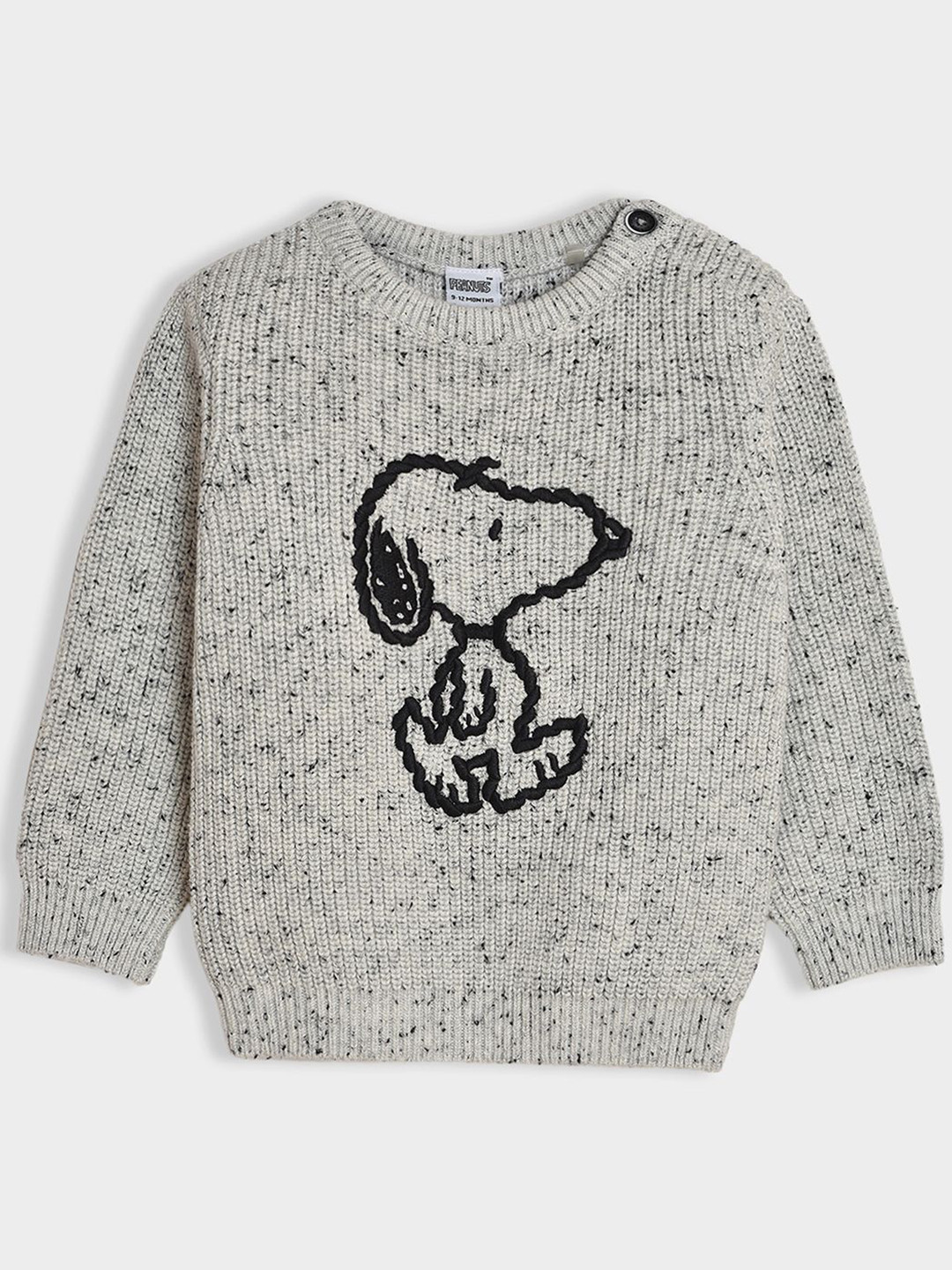 MiArcus Peanuts Snoopy Pattern Cotton Sweater