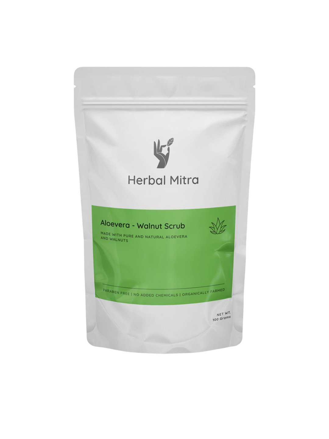 Herbal Mitra Aloevera - Walnut Scrub - 100 g