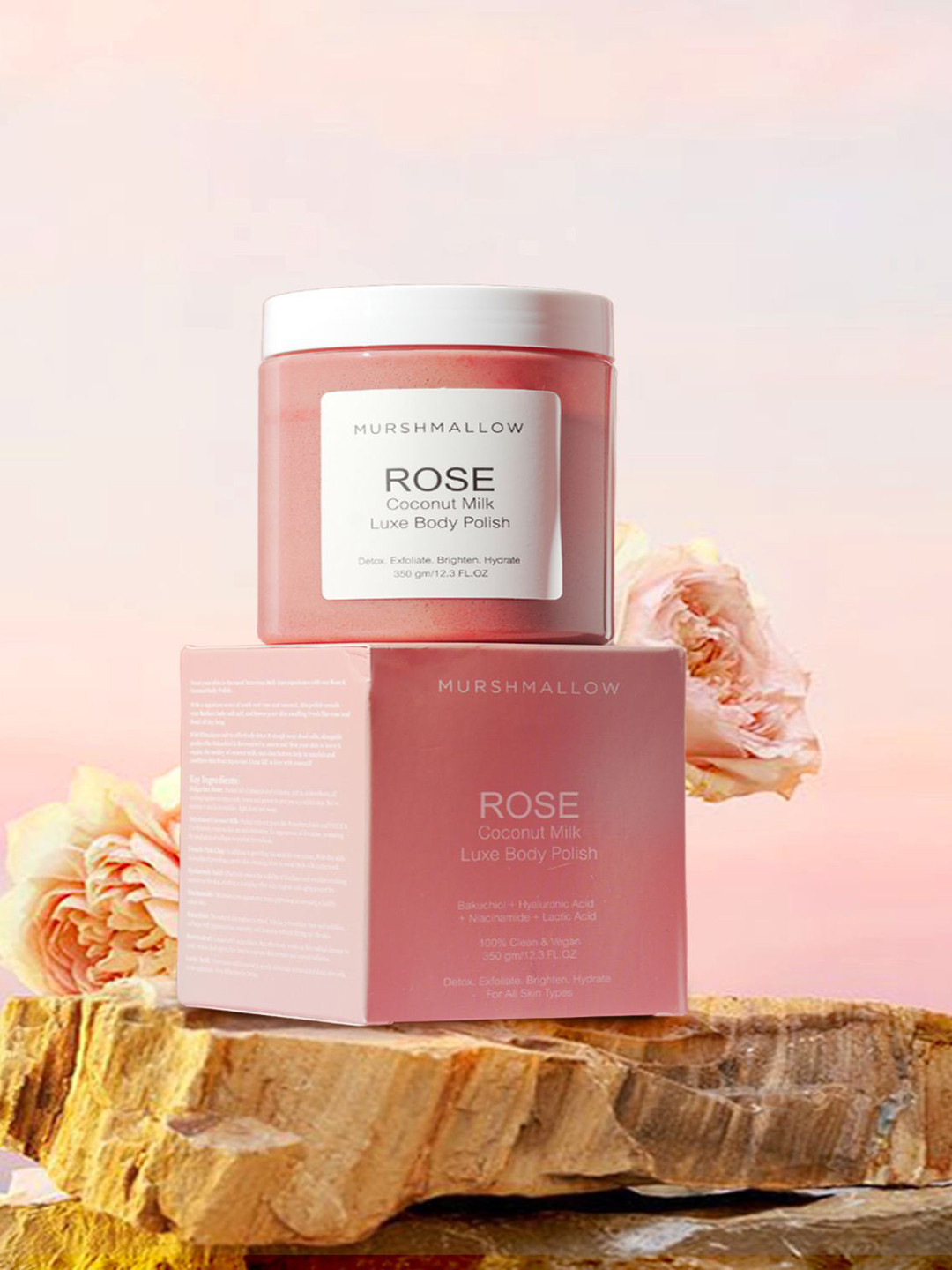 Murshmallow Rose & Coconut Milk Luxe Body Polish - 350 gm