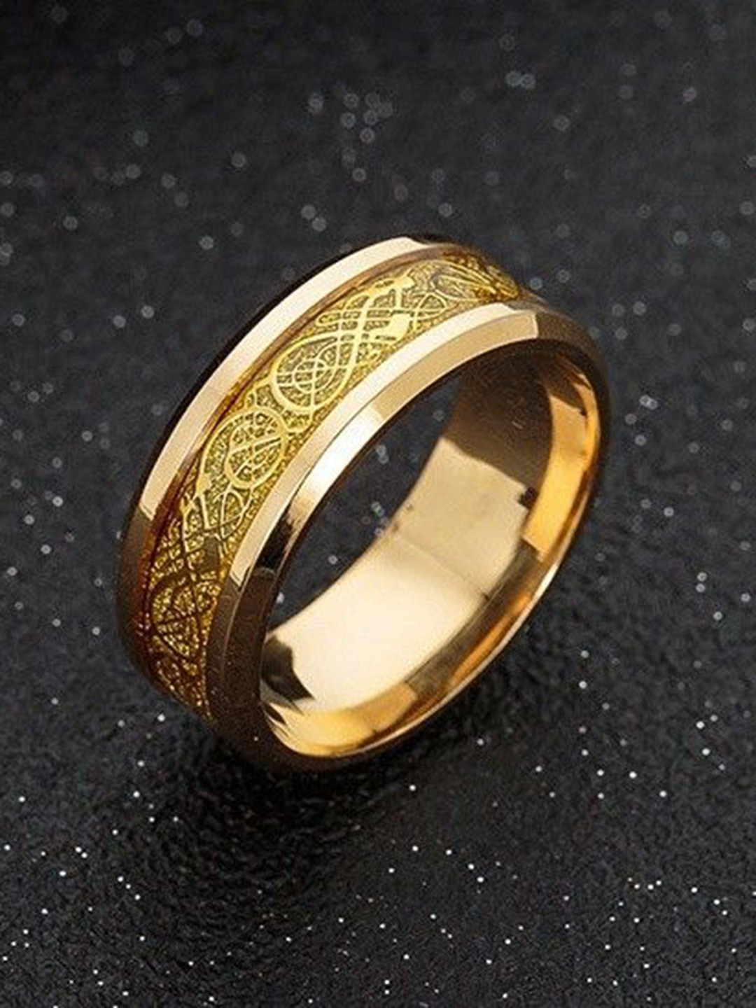 Lila Unisex Gold-Plated Dragon Finger Ring