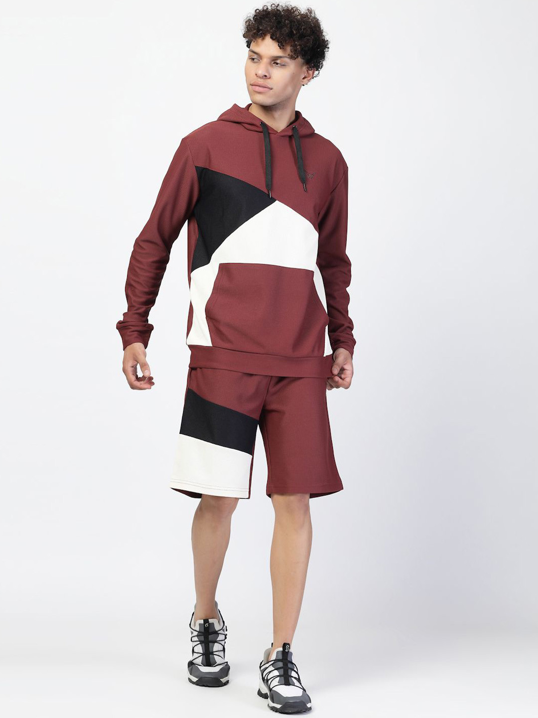 Invincible Men's Colorblocked Co-ord Set