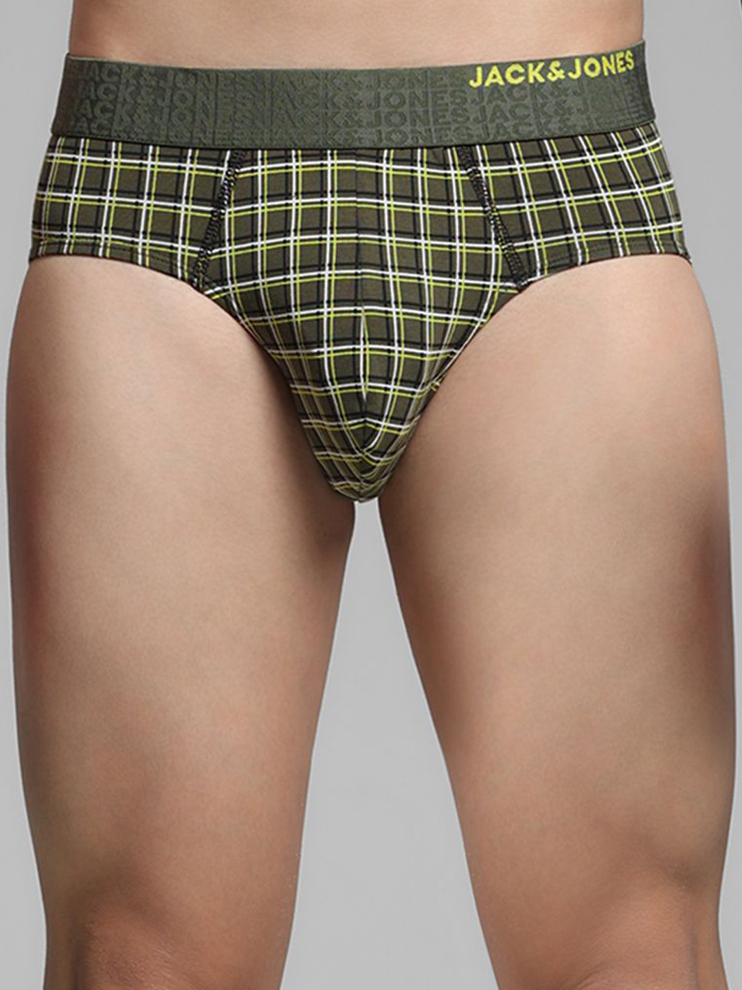 Jack & Jones Men Checked Basic Briefs 9013153001
