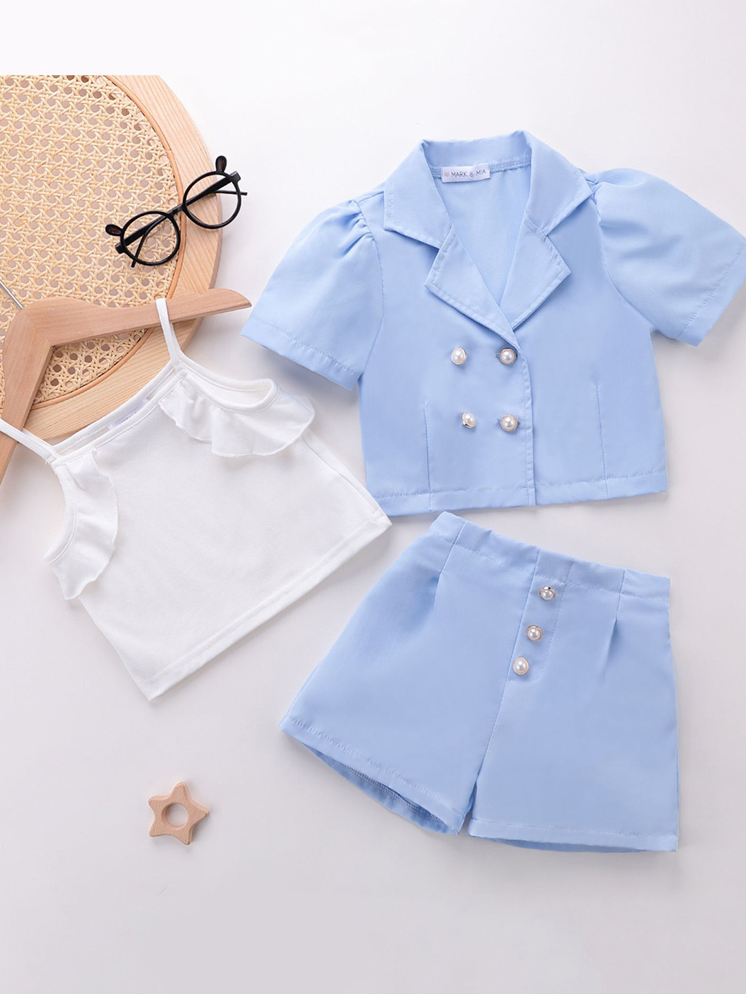 Mark & Mia Girls Shirt with Shorts