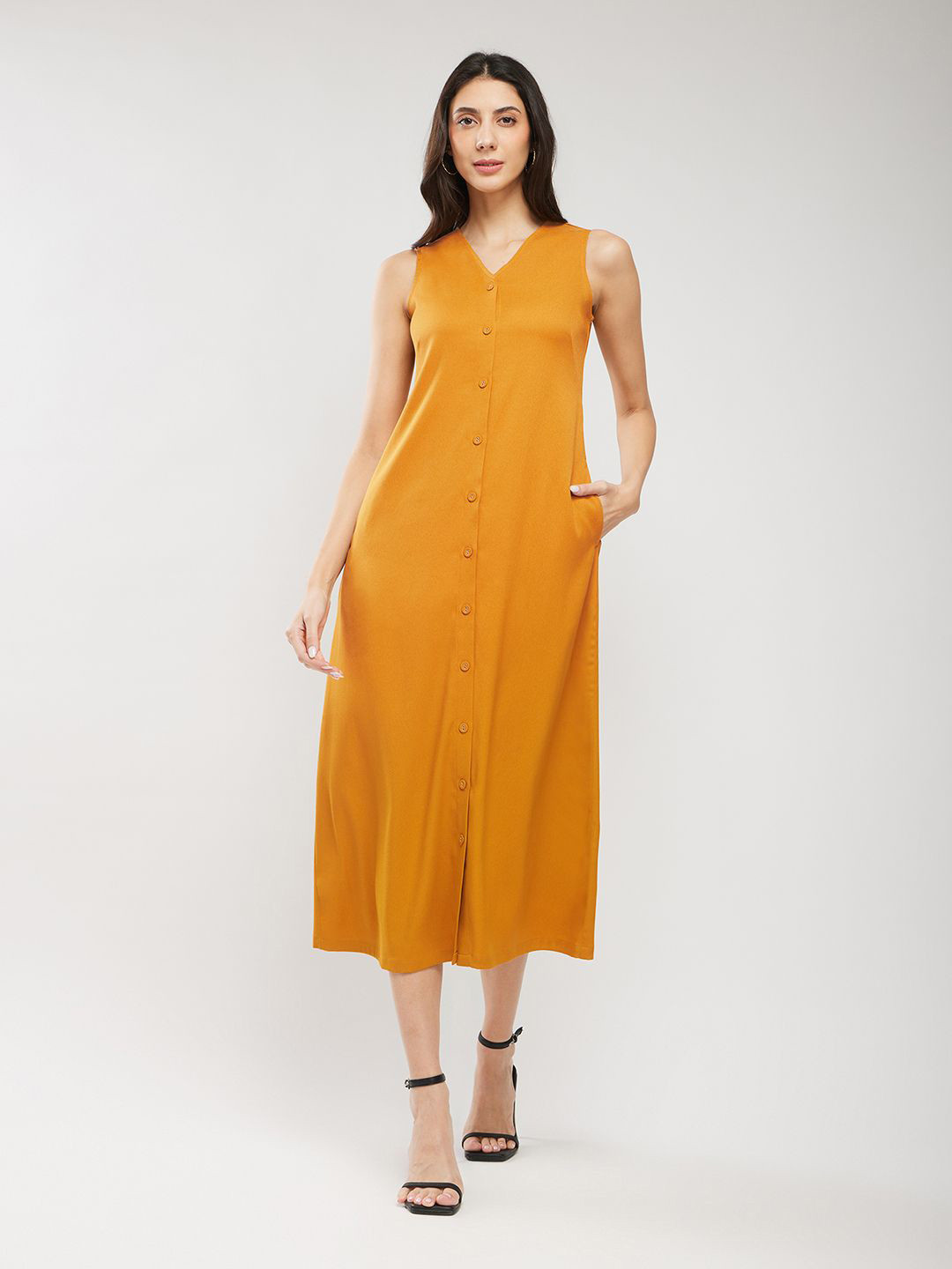 FableStreet A-Line Midi Women Dress