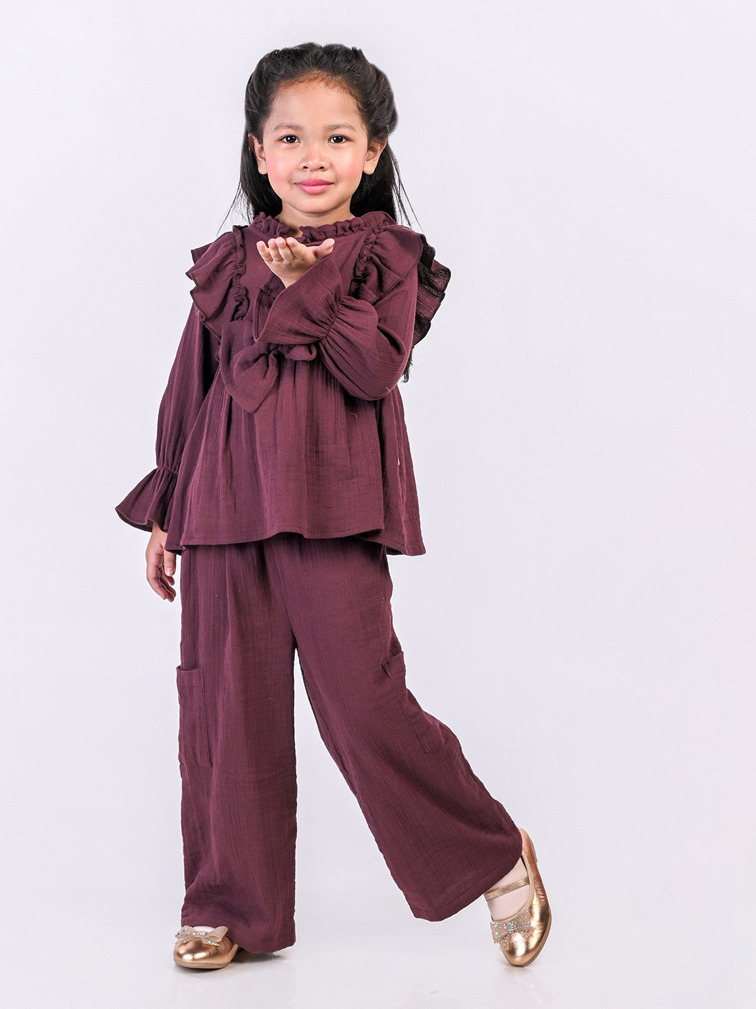 Nature Nook Kids Girls Top with Trousers