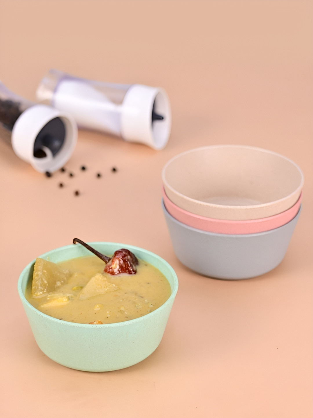 eha Pink 2024 4 Pieces Microwave Safe Dip Bowl