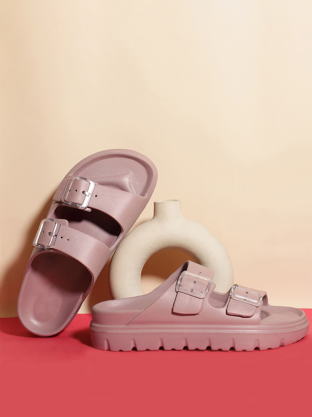 ROSEMEAD Women Rubber Sliders