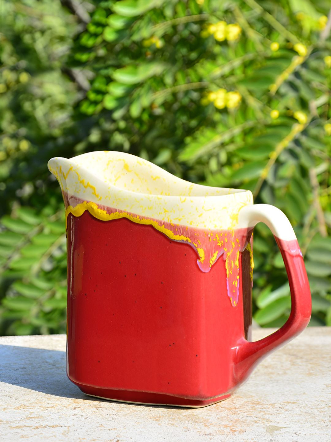 StyleMyWay Studio Pottery Strawberry Red Ceramic Water Juice Milk Jug