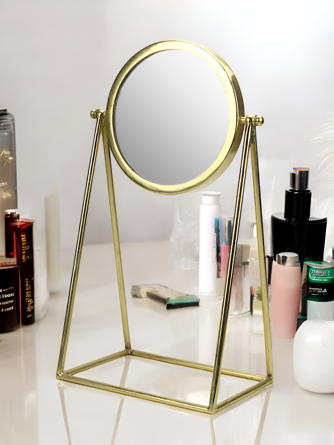 Hind Decor Rotatable Table Top Mirror