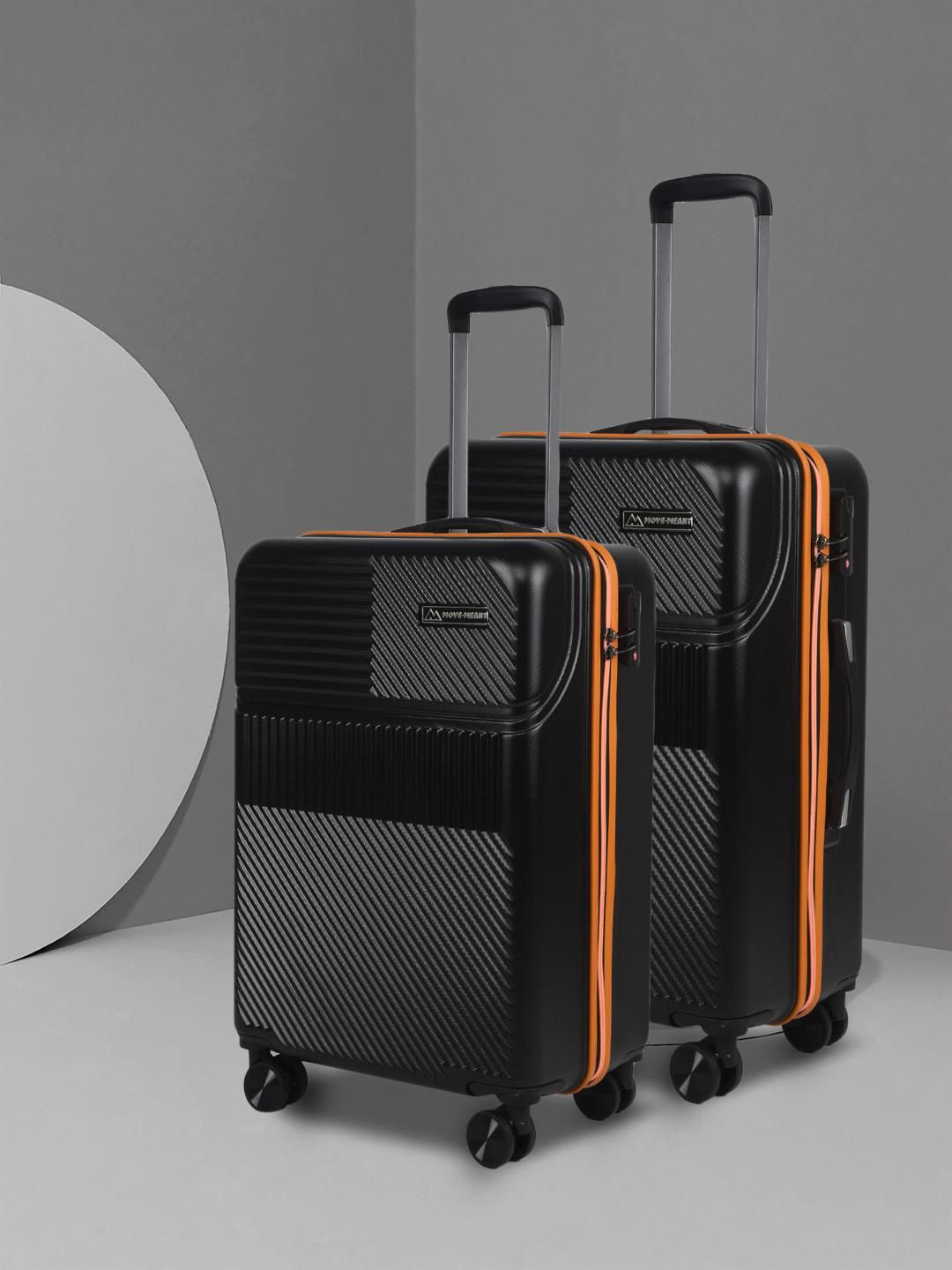 MOVE-MEANT Unisex 2-Pcs Hard- Sided Trolley Bag