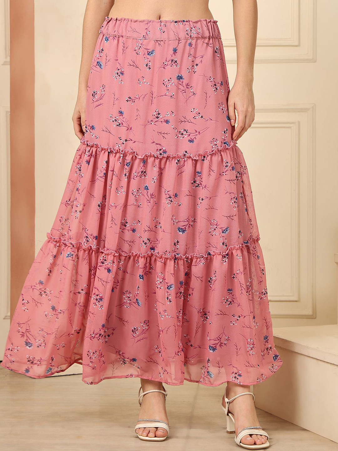 NEUDIS Tiered Maxi Skirt