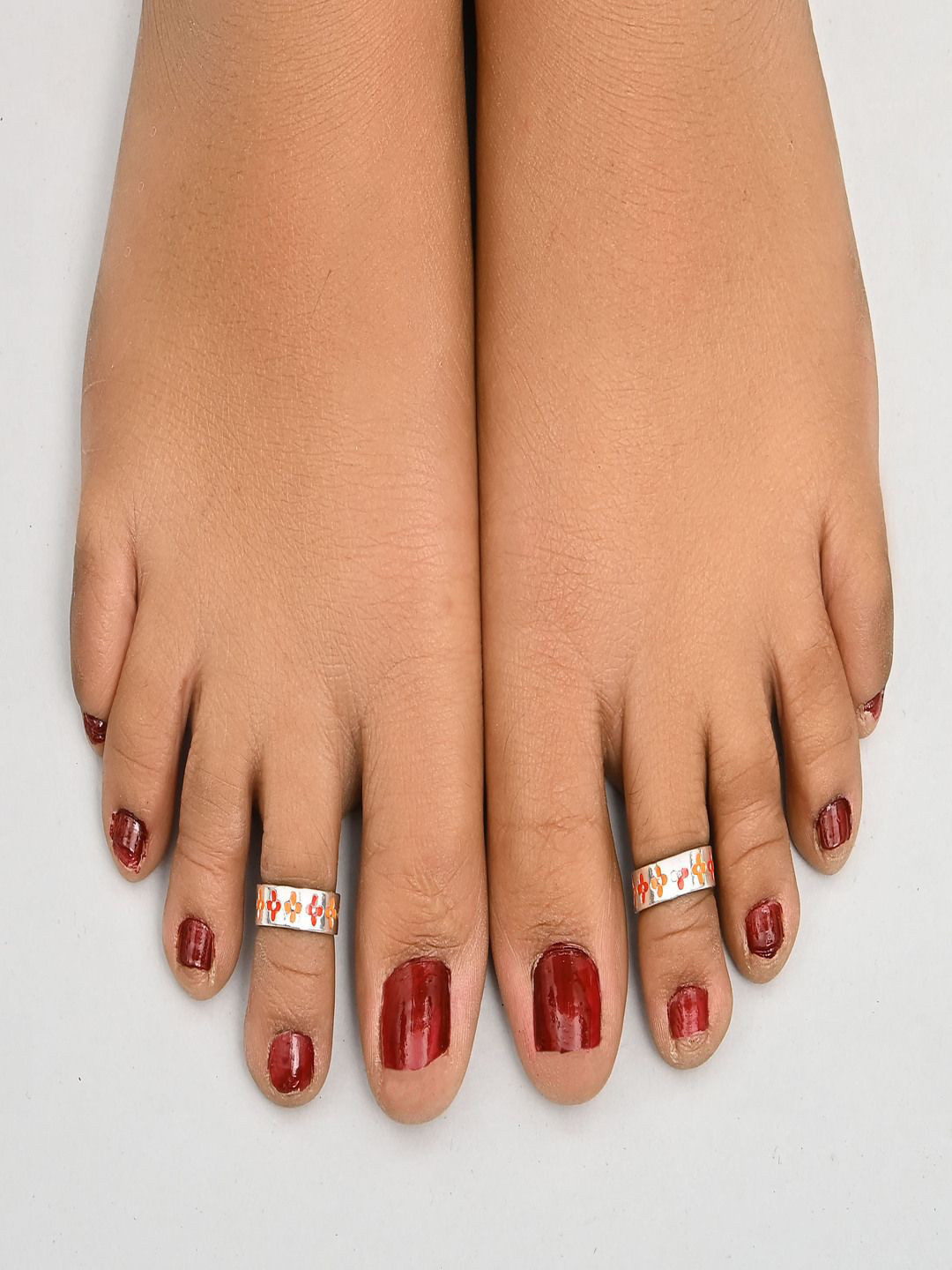 Paavni Women 925 Sterling Silver Toe Rings