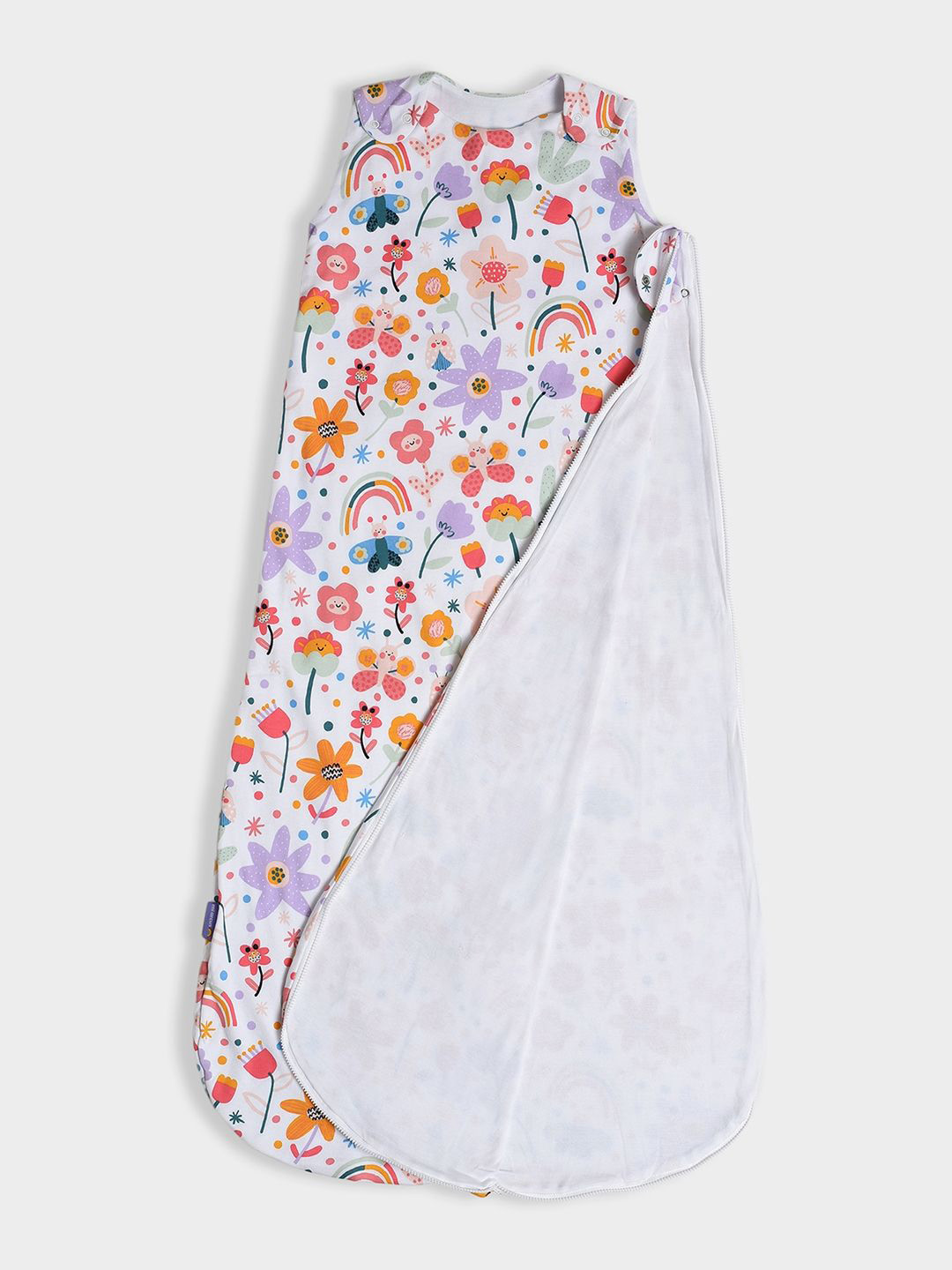 MiArcus Printed 100% Cotton Sleeping Bag for Baby's Comfortable Sleep - Multicolor