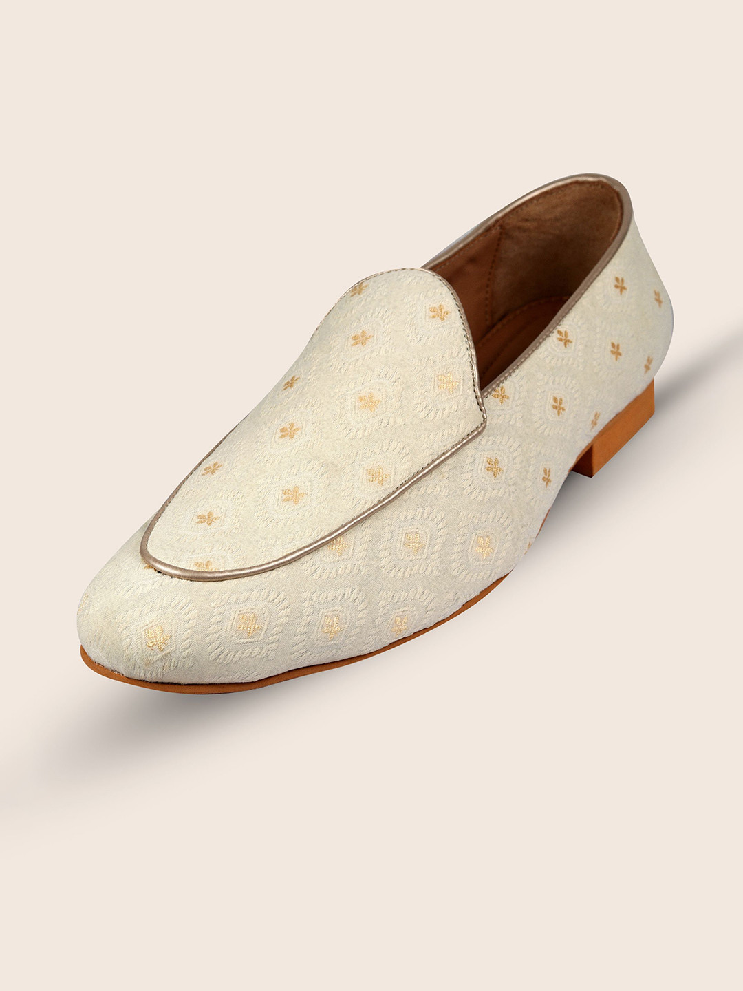 TANNY SHOES Men Woven Design Slip-On Mojaris