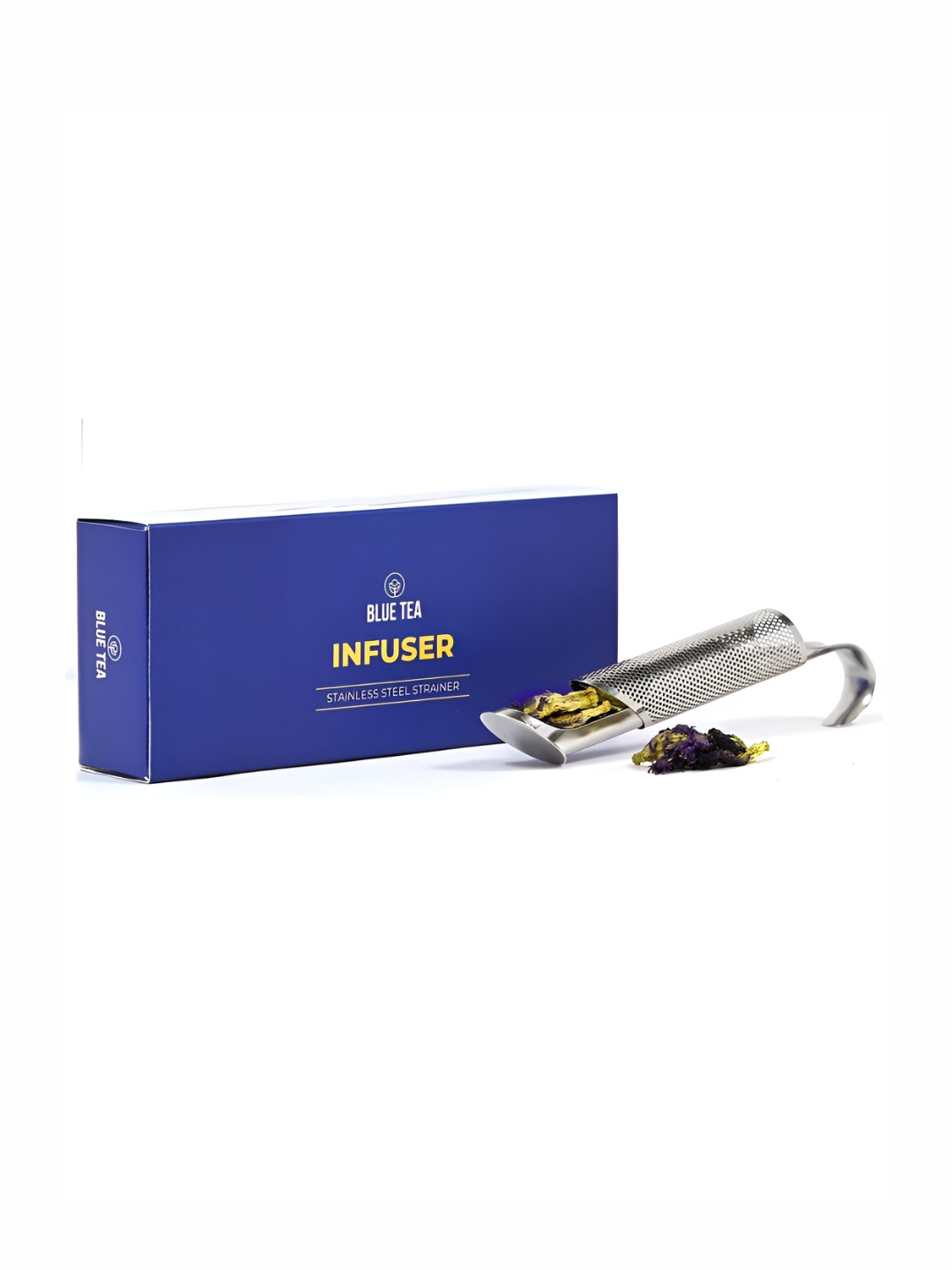 BLUE TEA Stainless Steel Pipe Design Strainer Tea Infuser