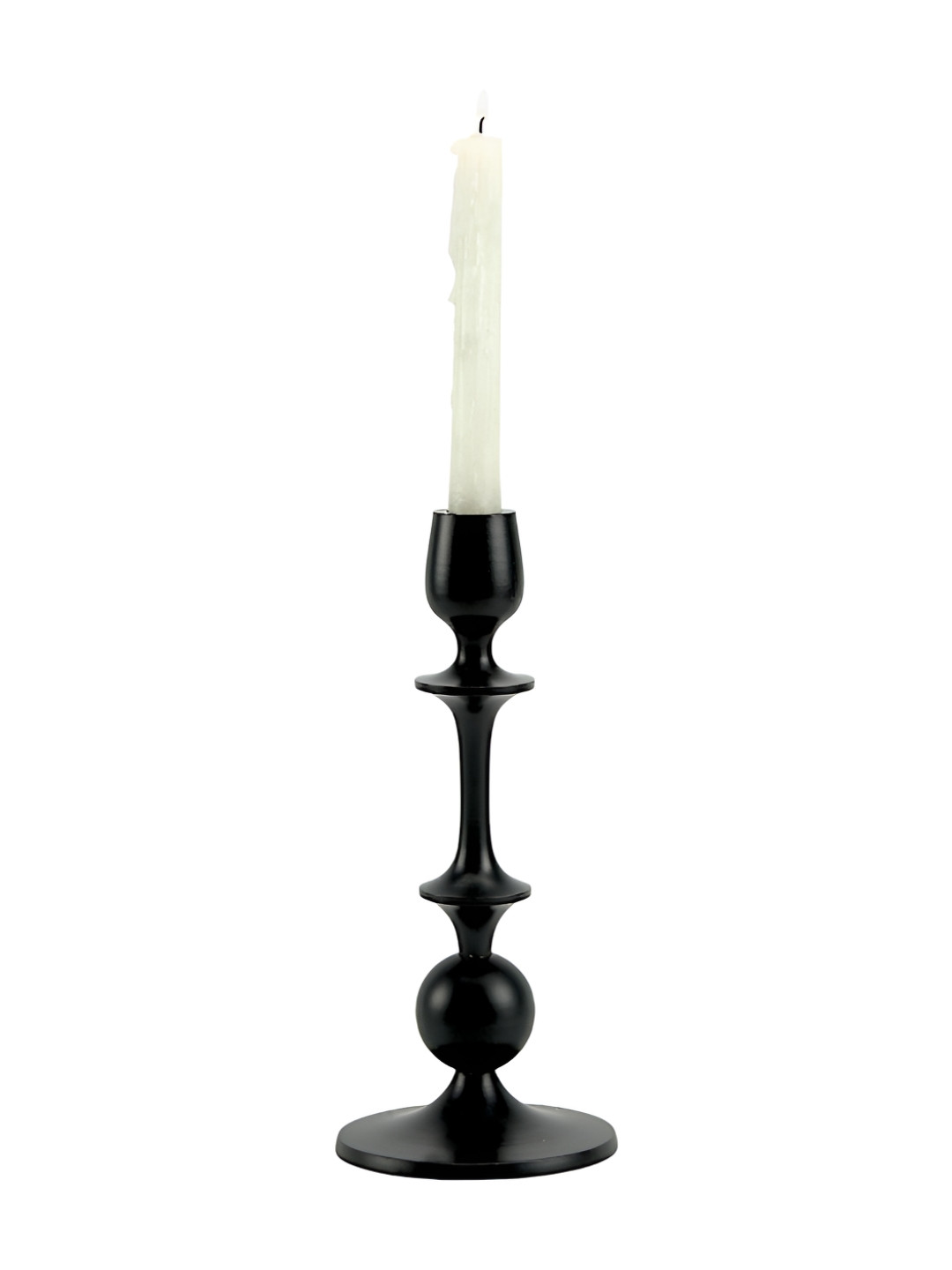 Hind Decor Black Candle Holder