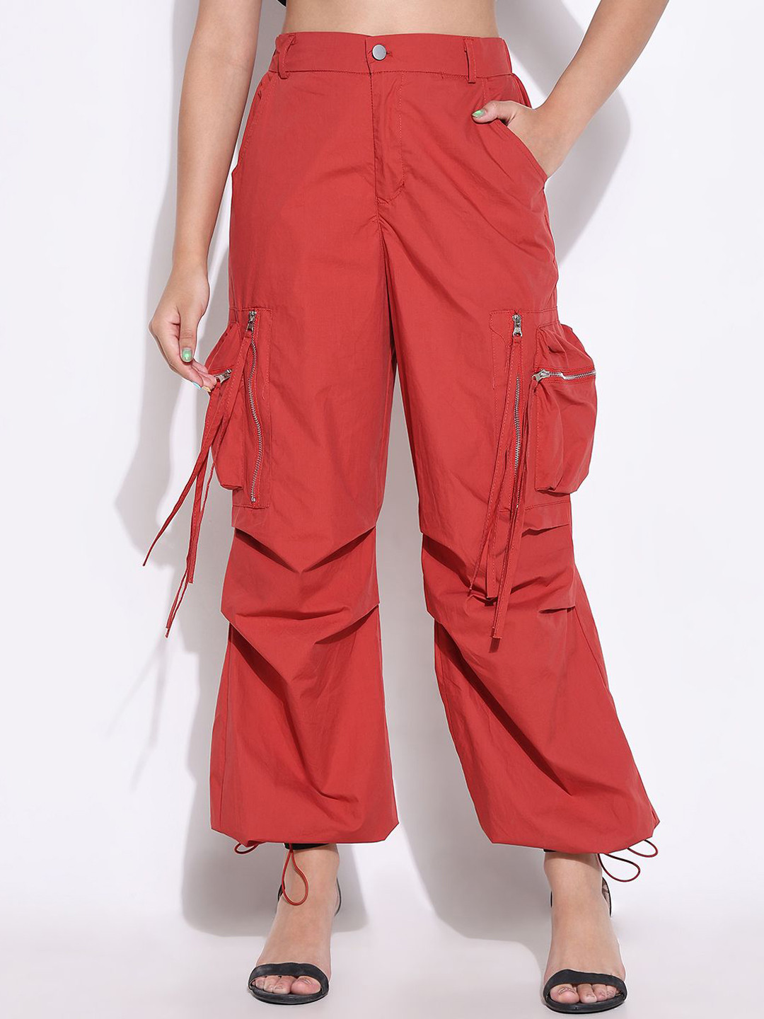 SHOWOFF Women Comfort Parachute Trousers