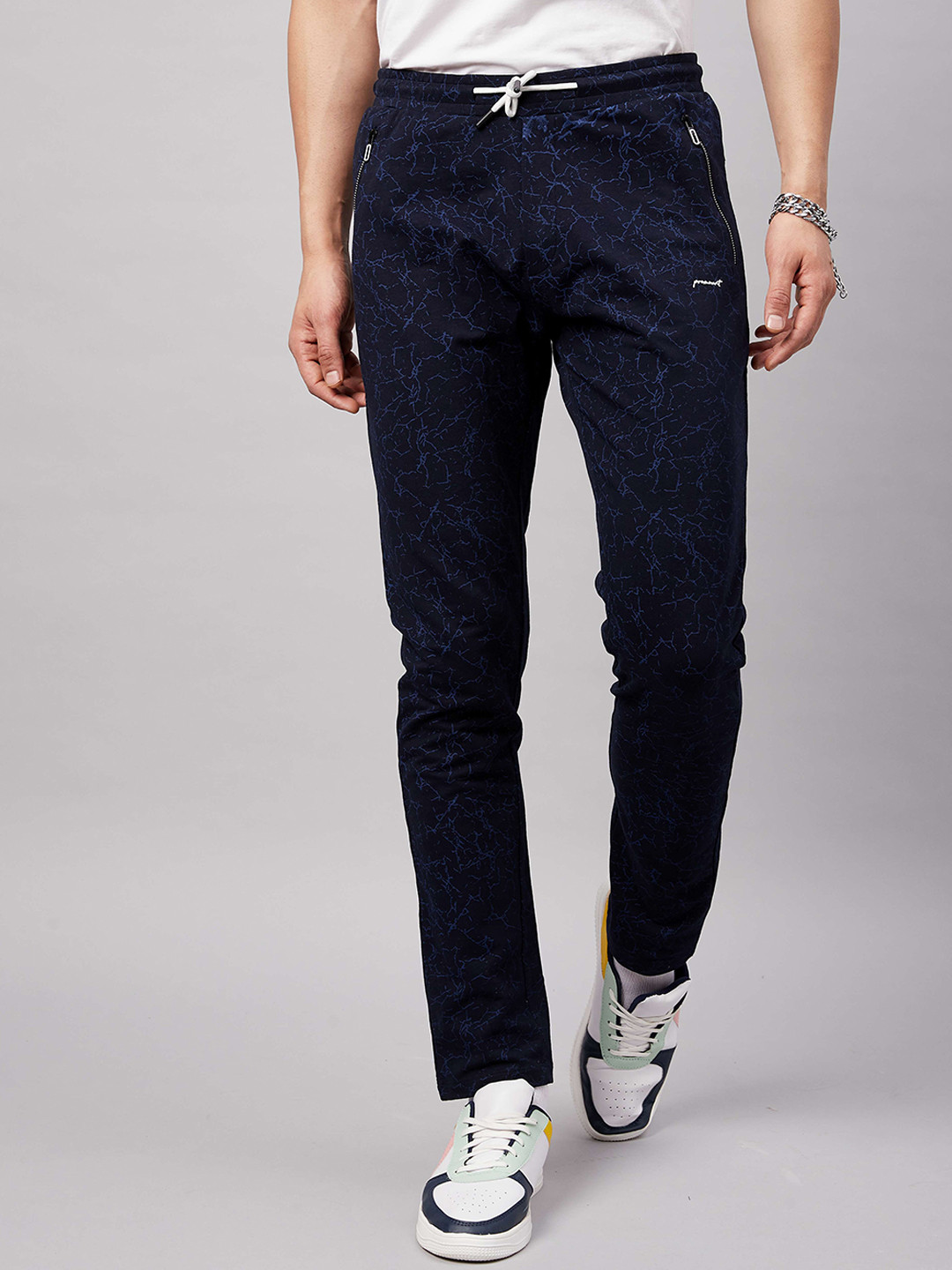 Promount Men Printed Cotton Track Pants