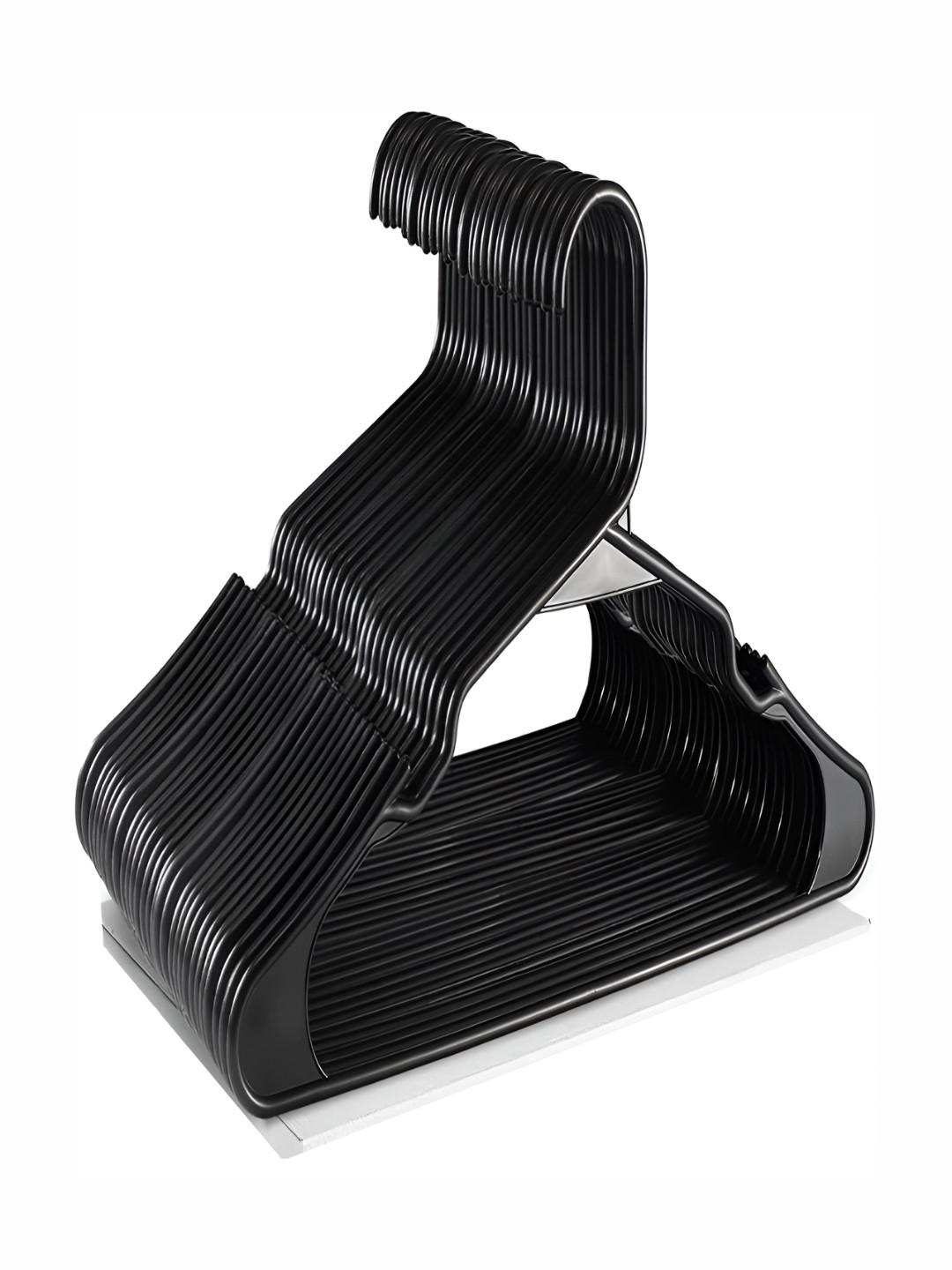 Inditradition 10-Pcs Black Long Lasting Hangers