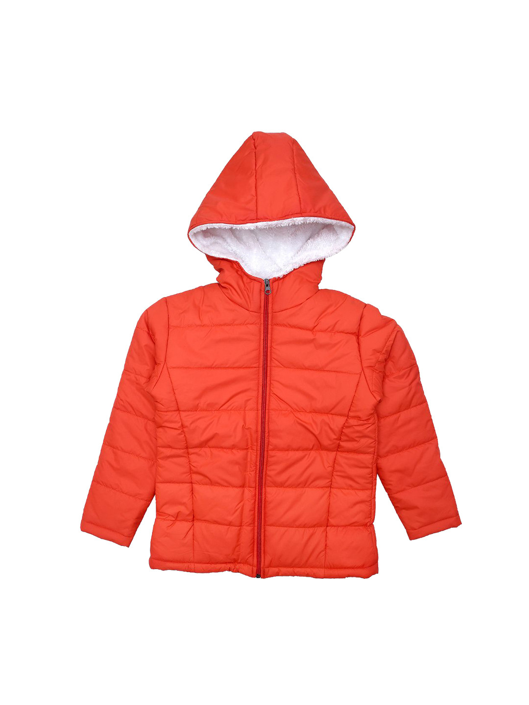 White Snow Girls Colourblocked Quilted Jacket