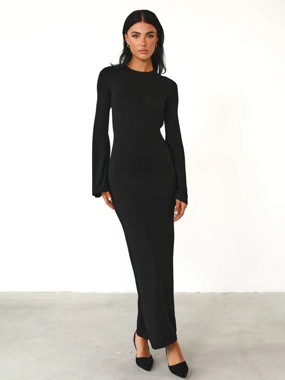 LULU & SKY Women Backless Maxi Dress