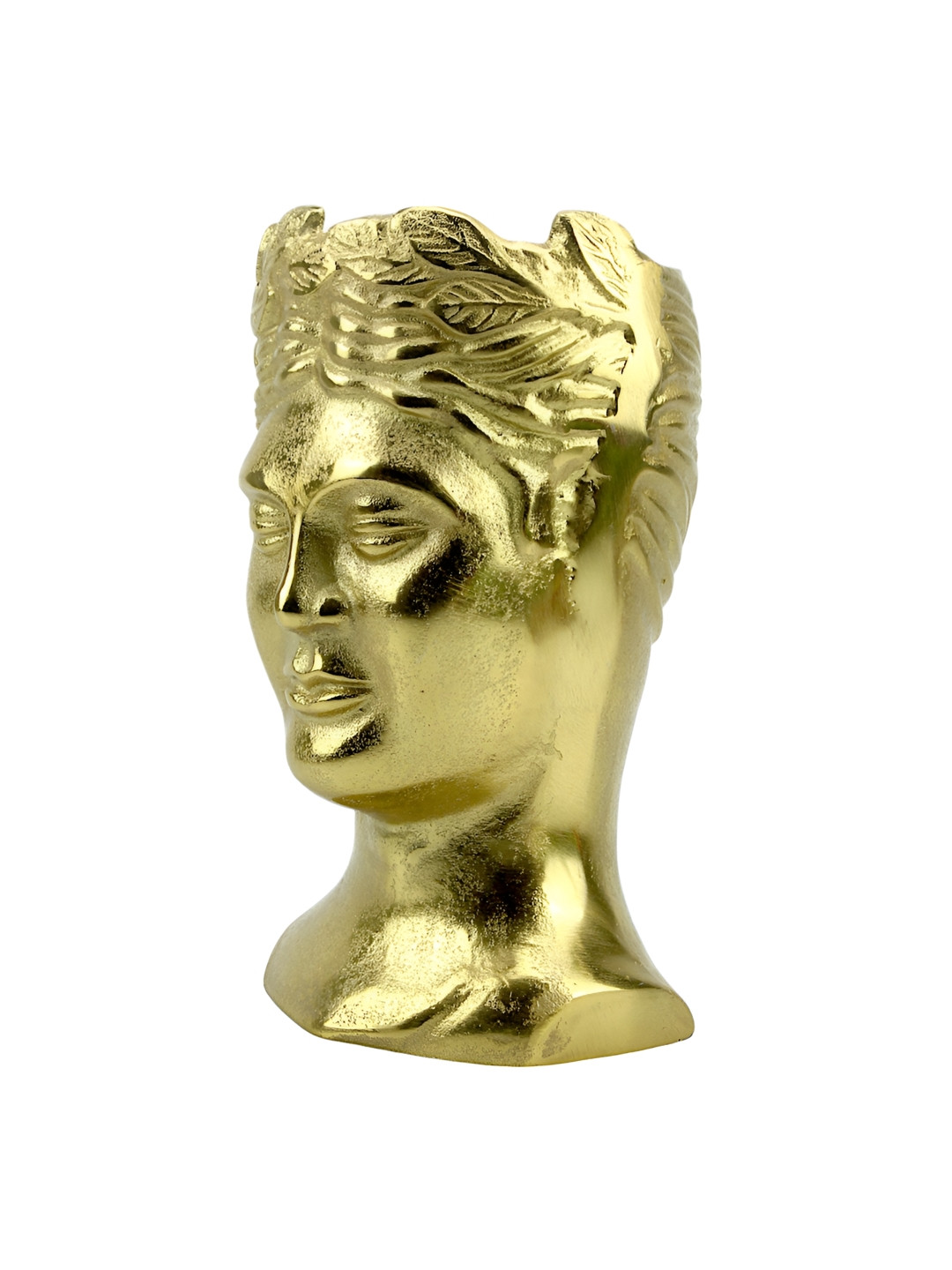 Hind Decor Textured Face -Shaped Flower Vase