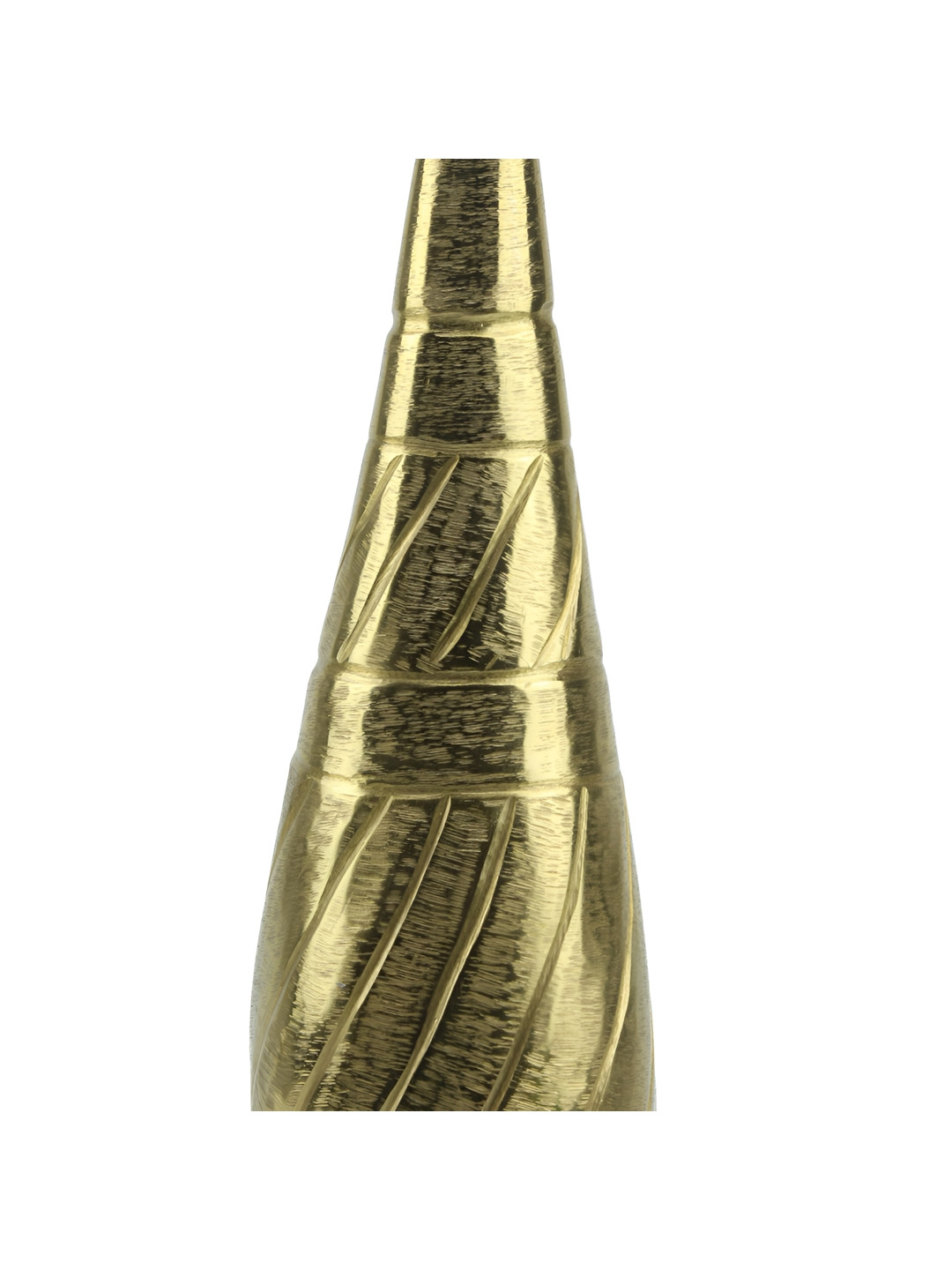 Hind Decor Yellow Textured Aluminium Flower Vase