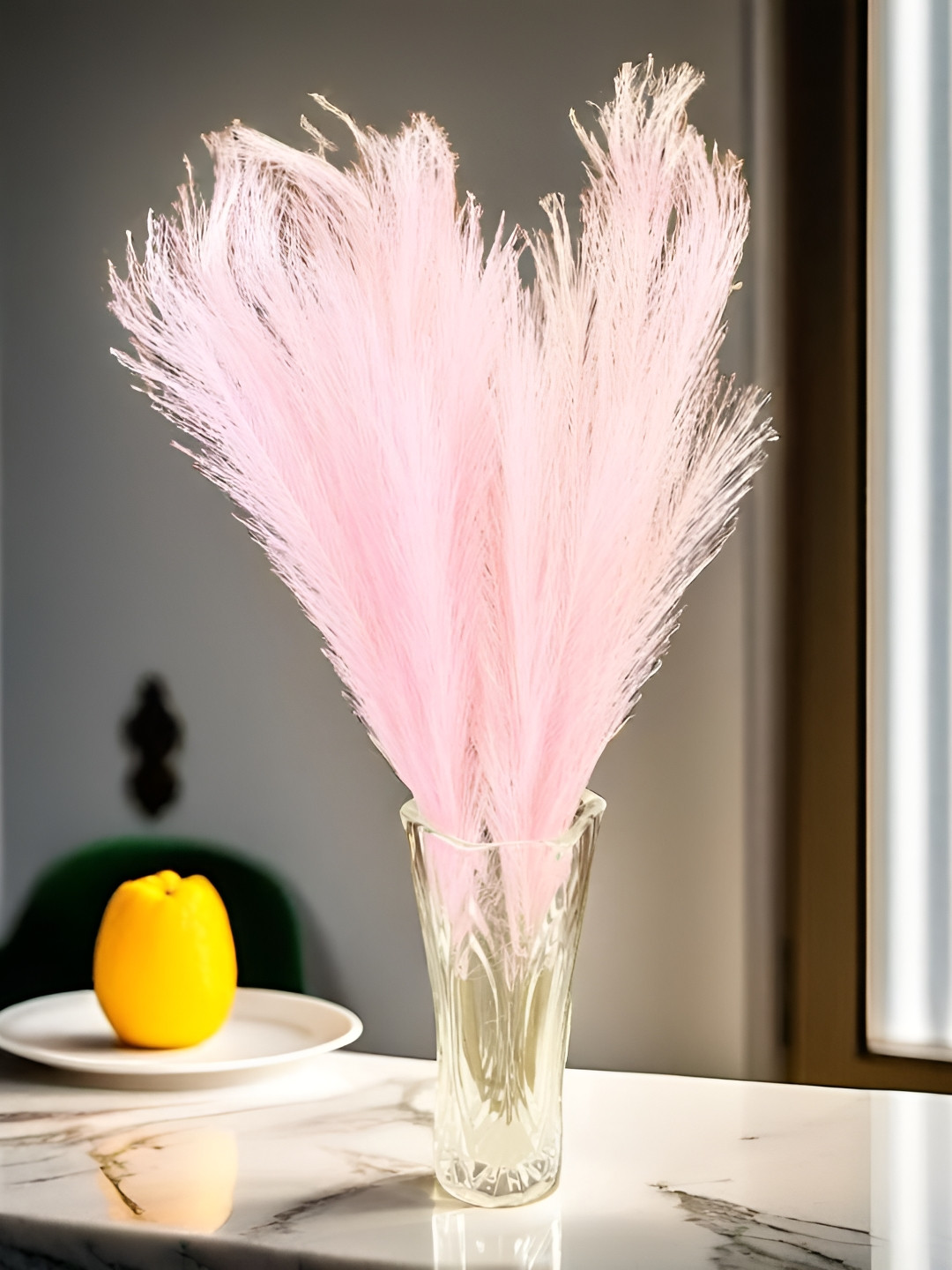 Akaar Pink 4 Pieces Grass Artificial Plant