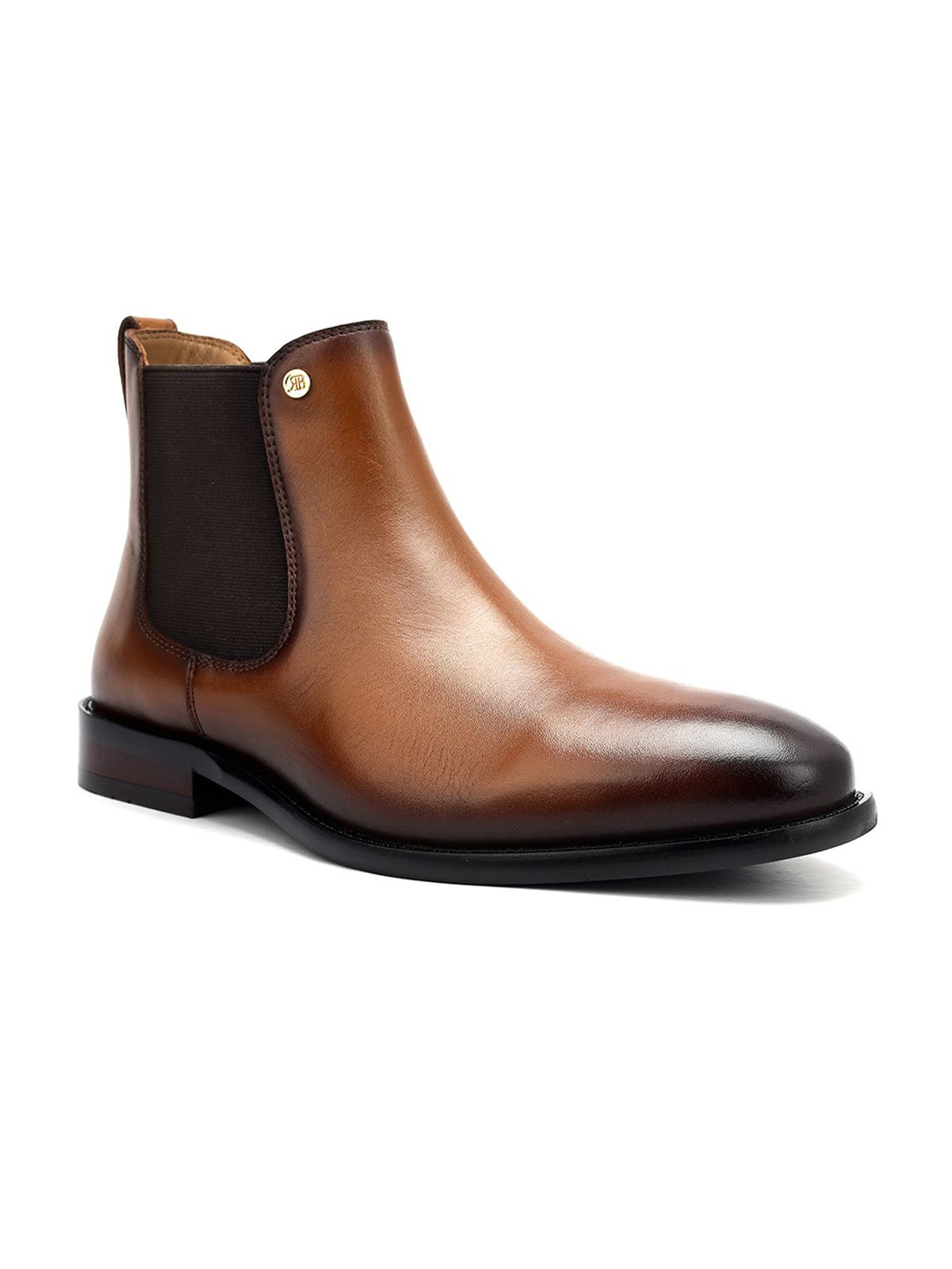 ROSSO BRUNELLO Men Leather Chelsea Boots