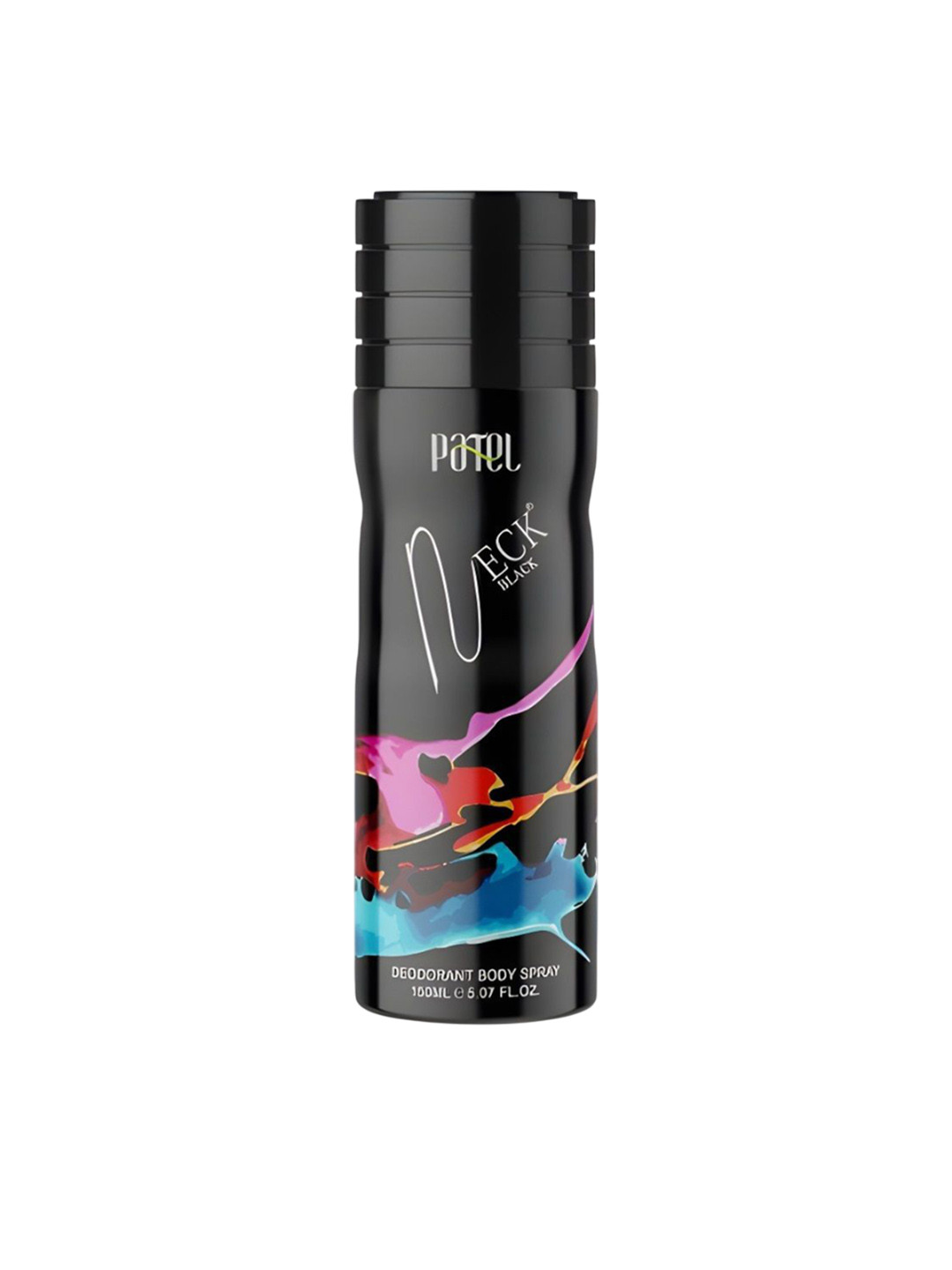 Neck Fragrance Patel Neck Black Long Lasting Odour Control Body Deodorant Spray - 150 ml