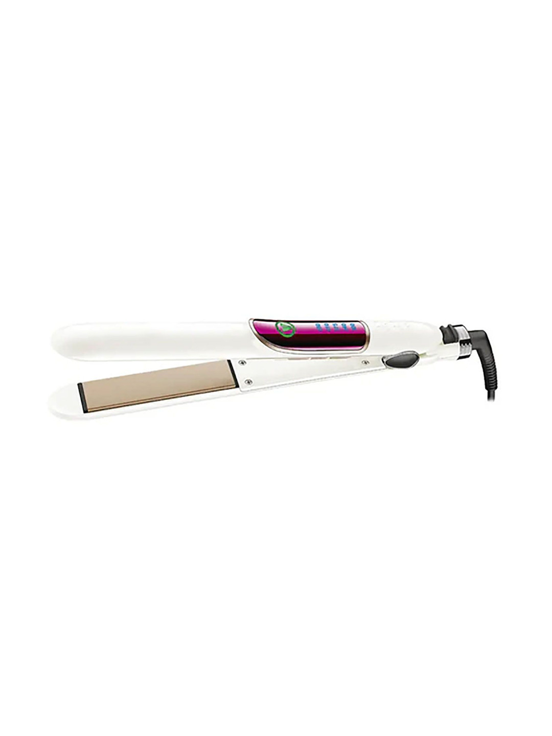 vng V-509 Wide Flat Iron Professional Hair Straightener- 2.5 cm - Silver