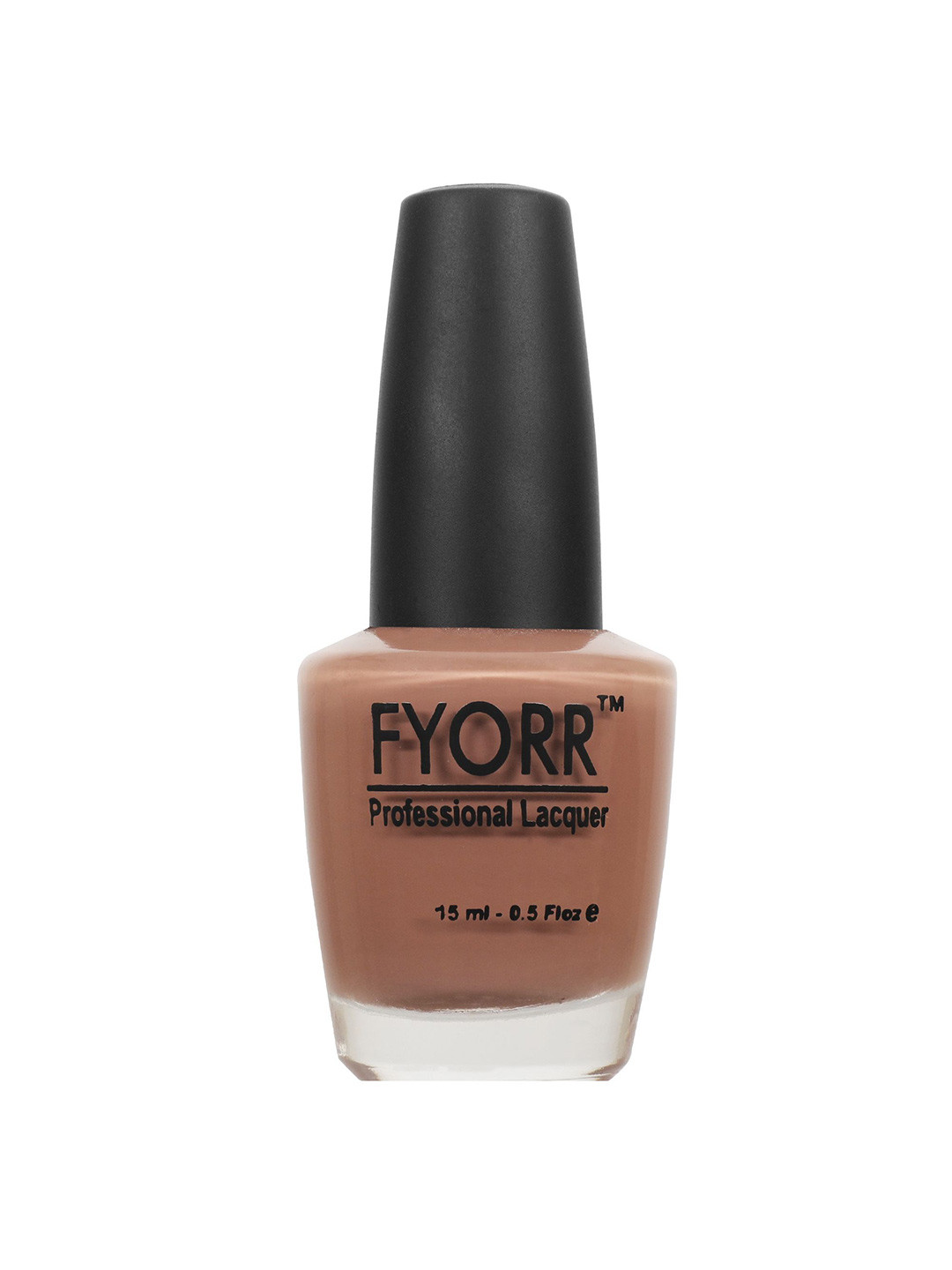 FYORR Professional Lacquer Long Lasting Nail Polish - 15ml - Brown Town- 25