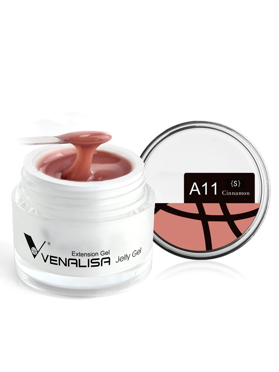 VENALISA UV Sculpture Nail Extension Hard Jelly Builder Gel - 15 ml - Cinnamon A11 (S)